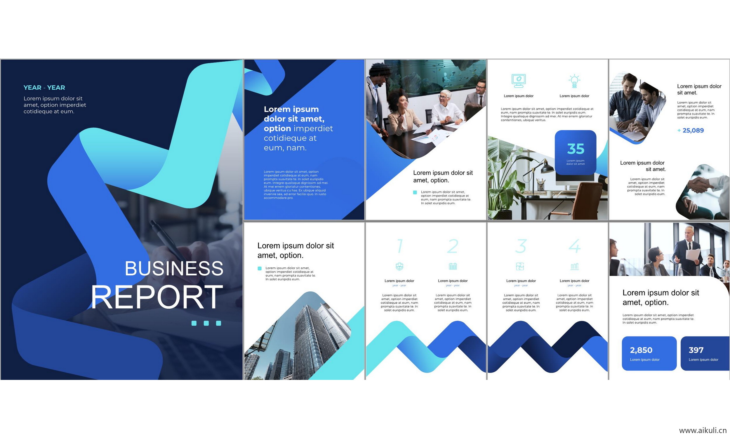 高端国际公司商业计划报告线条几何设计科技主题ppt模板