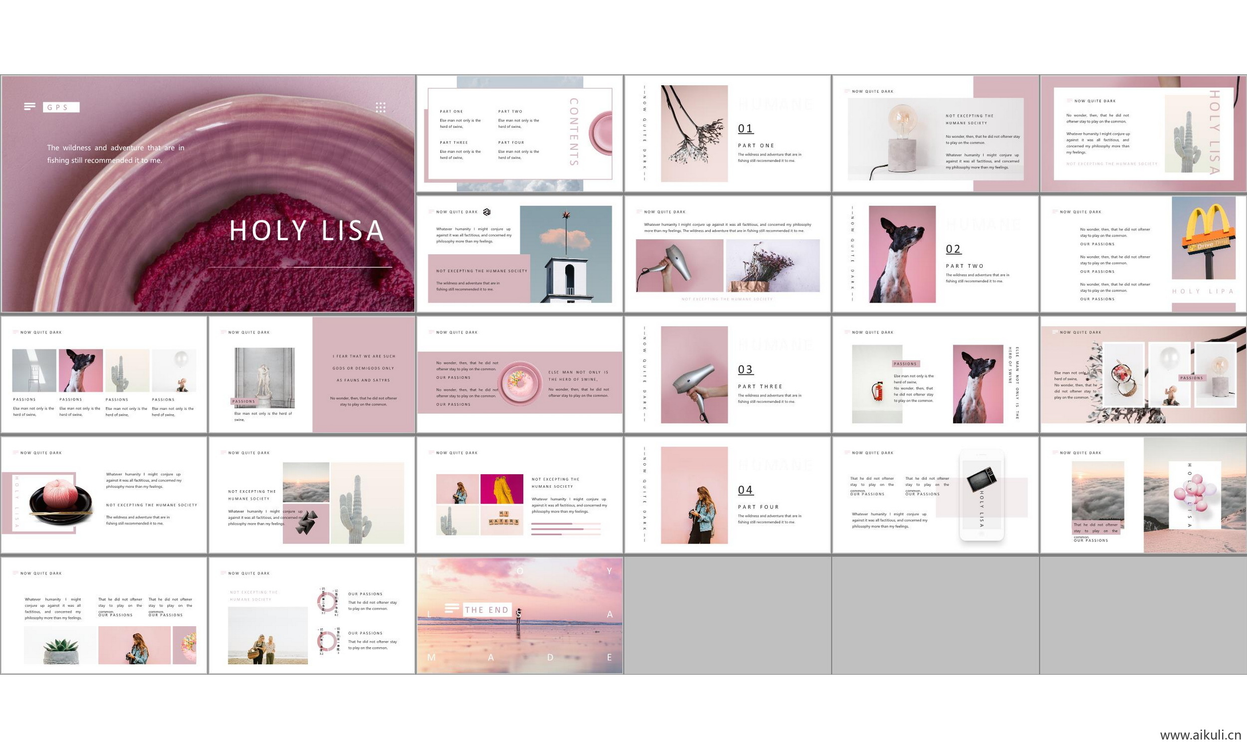 现代国外公司 介绍工作汇报 ppt模板