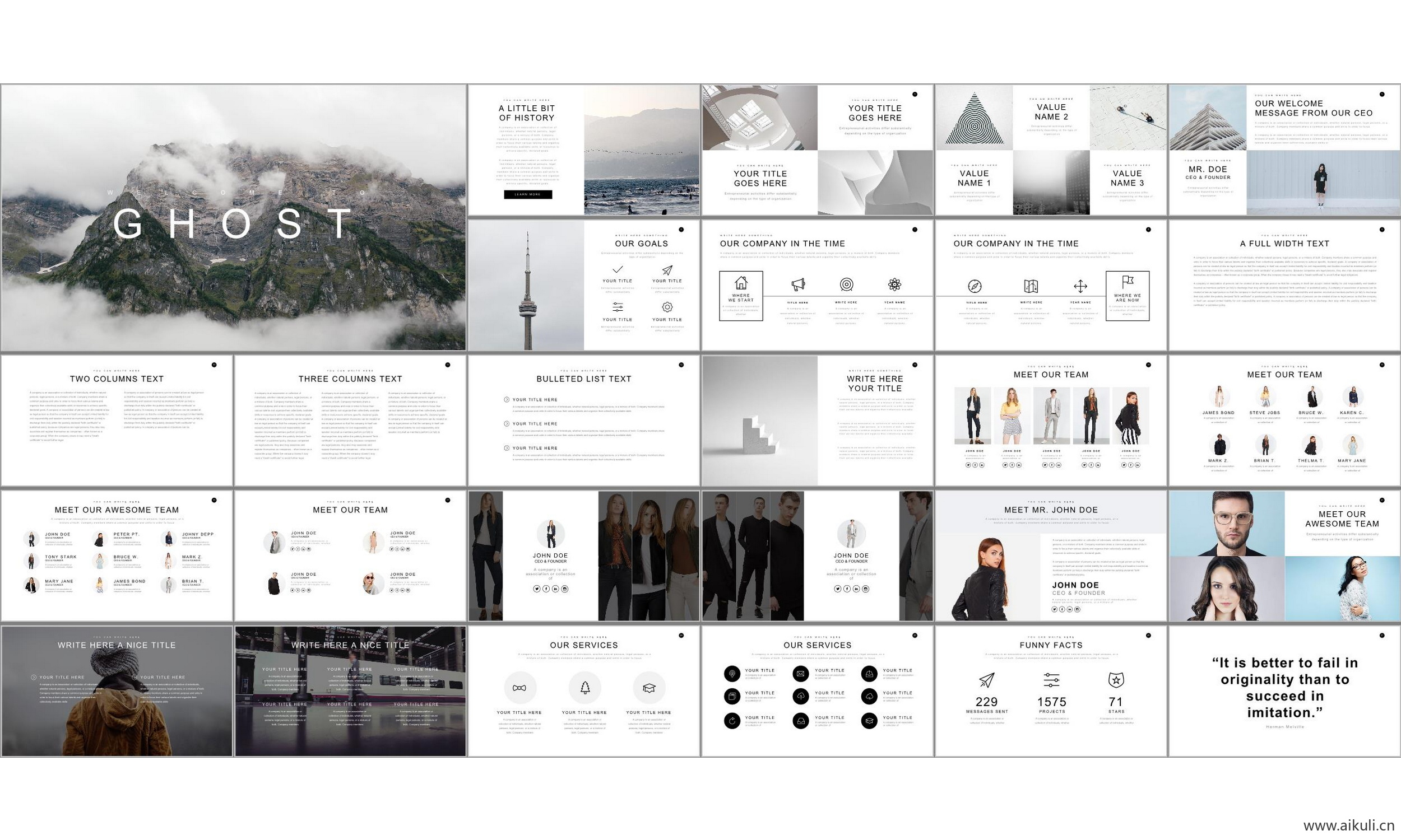 现代国外公司介绍工作汇报总结-通用主题L- ppt模板背景模版