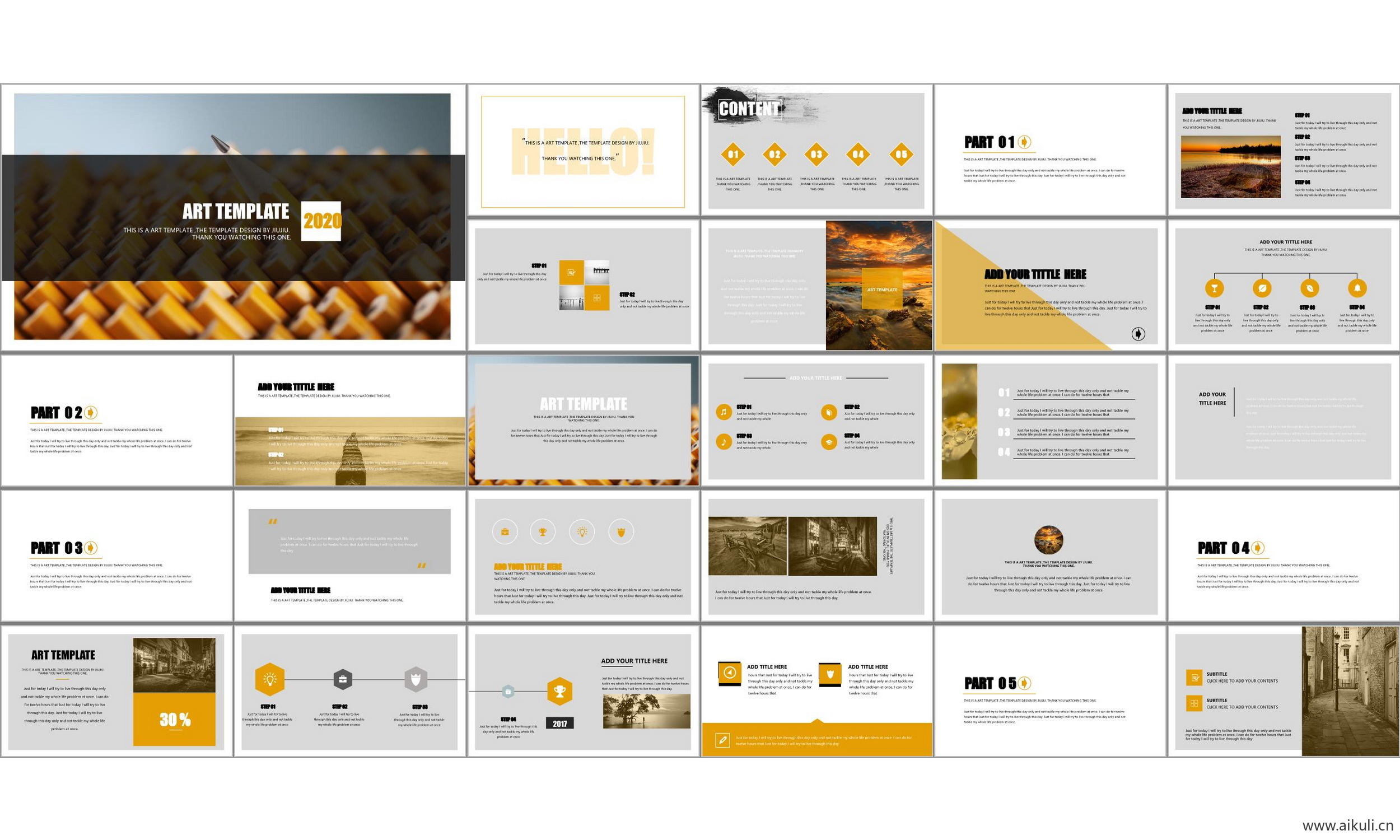 现代国外公司介绍工作汇报-ppt模板背景模版
