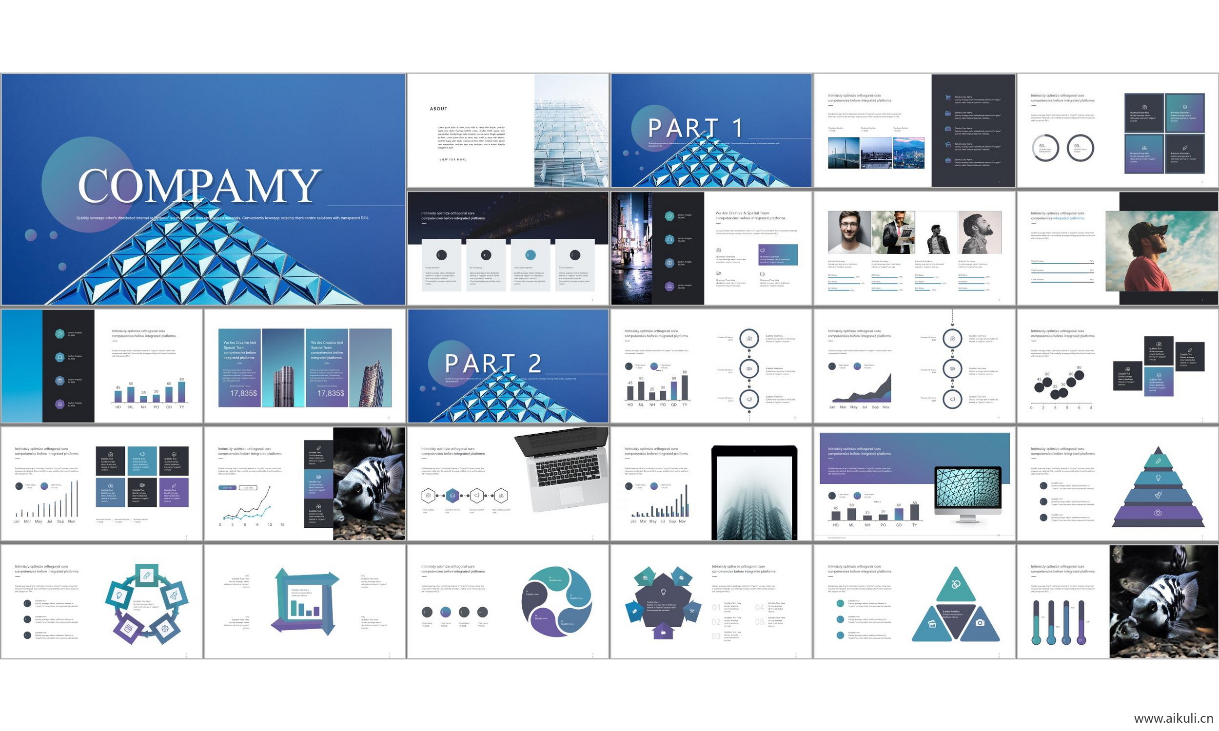 国外高端设计感公司介绍工作汇报总结E-通用主题背景模版ppt模板