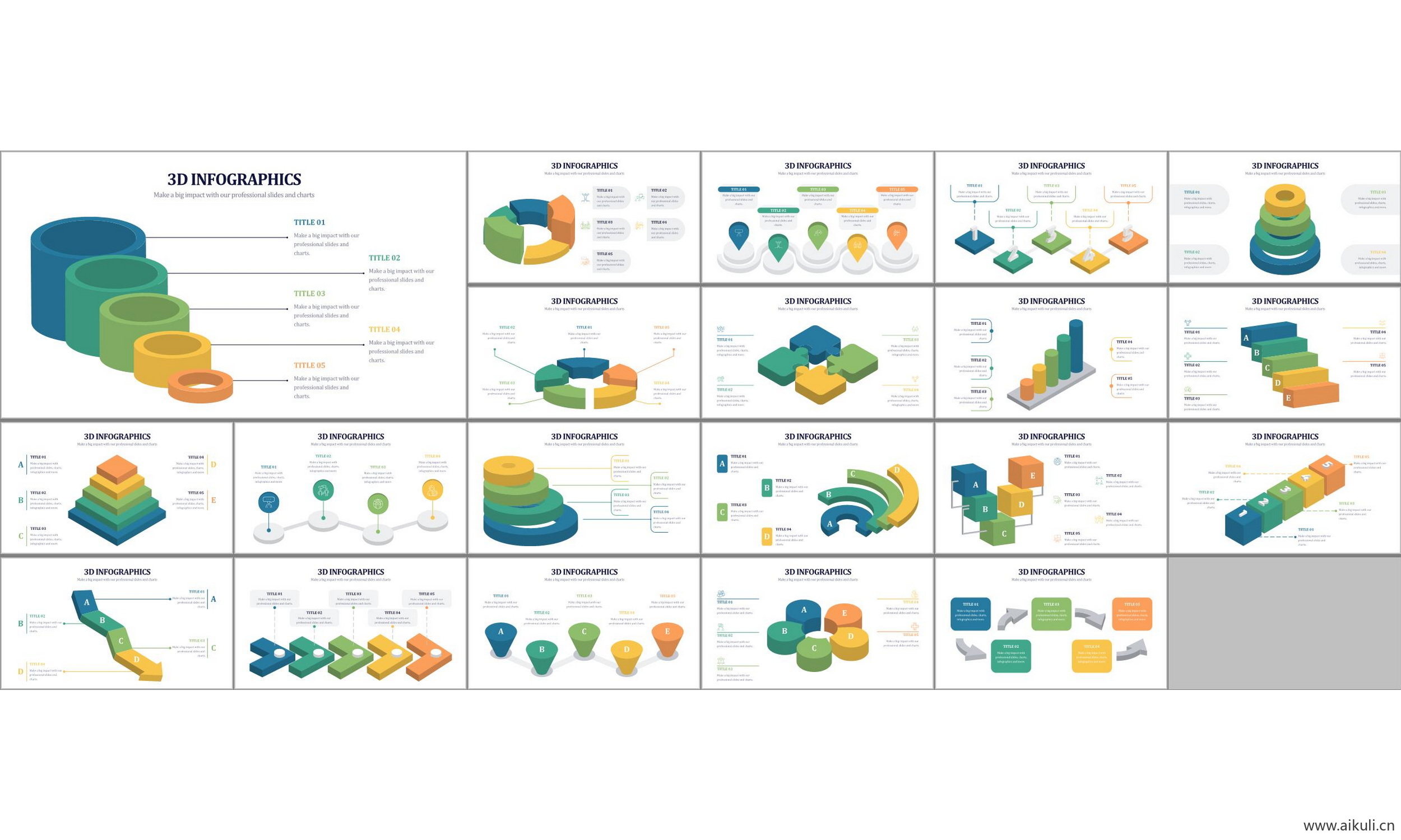 图表#工作汇报总结 市场调研 数据 可视化信息 图表 ppt模板