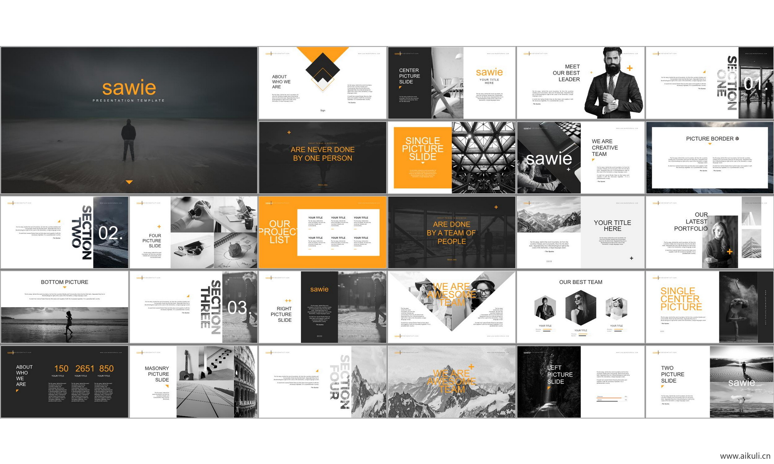 现代国外公司介绍工作汇报总结-通用主题DA- ppt模板背景模版