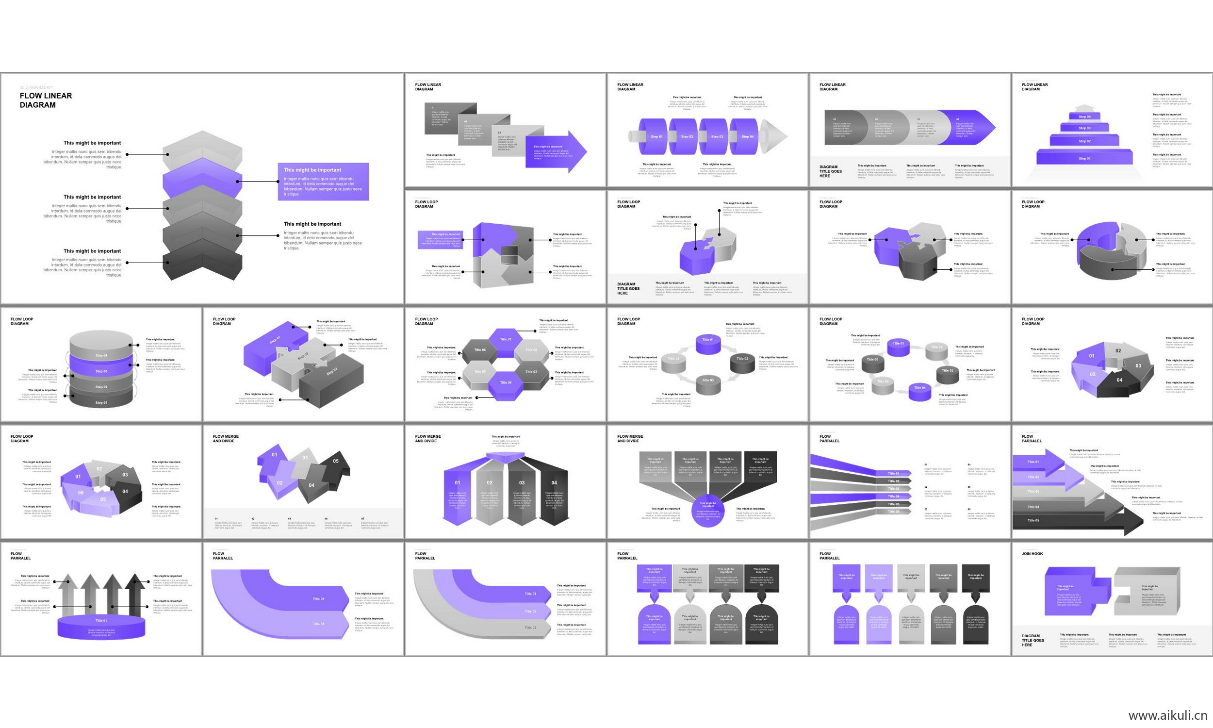 图形图表 工作 汇报 总结 市场调研 数据可视化信息图表 ppt模板