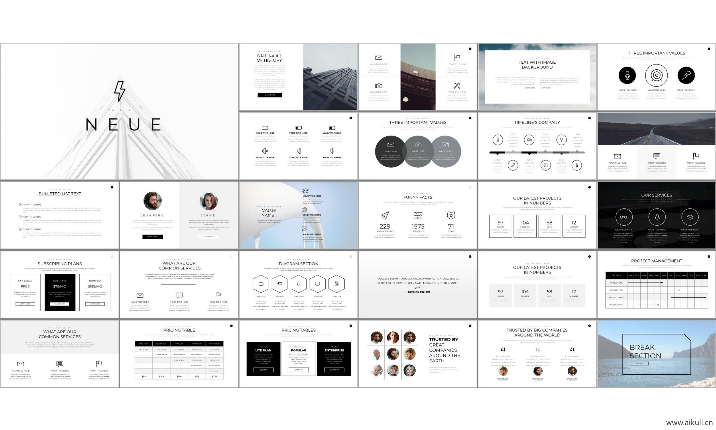 国外高端#设计感公司介绍 工作汇报总结  ppt模板