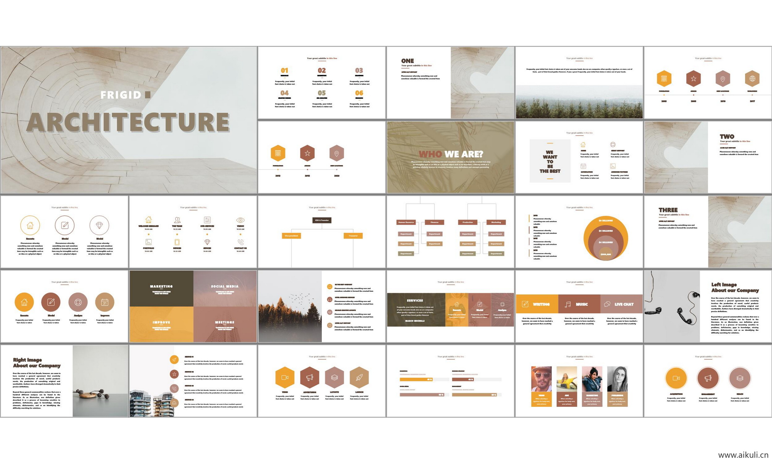 现代国外公司介绍工作汇报总结-通用主题BW- ppt模板背景模版