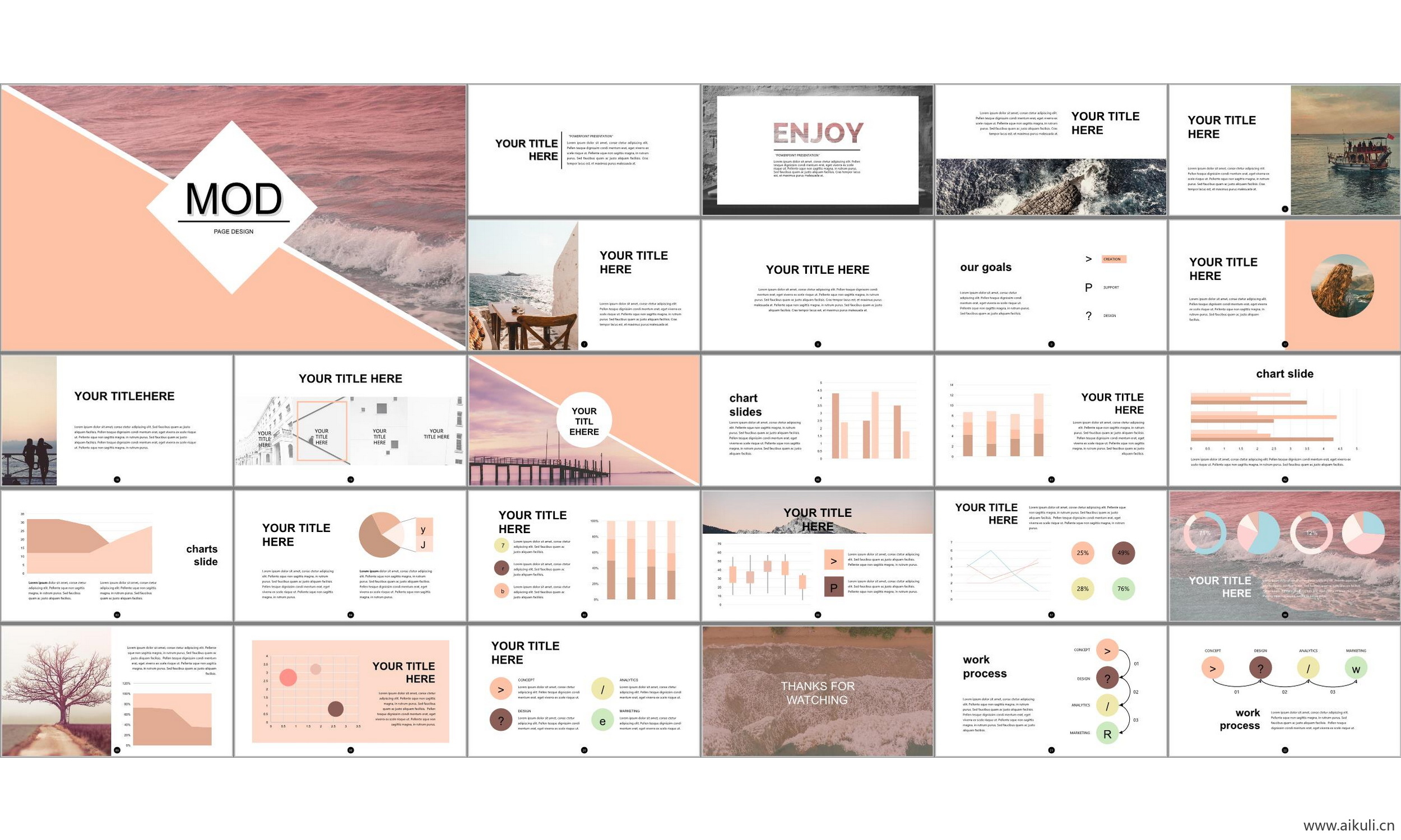现代国外公司介绍工作汇报总结-通用主题G- ppt模板背景模版