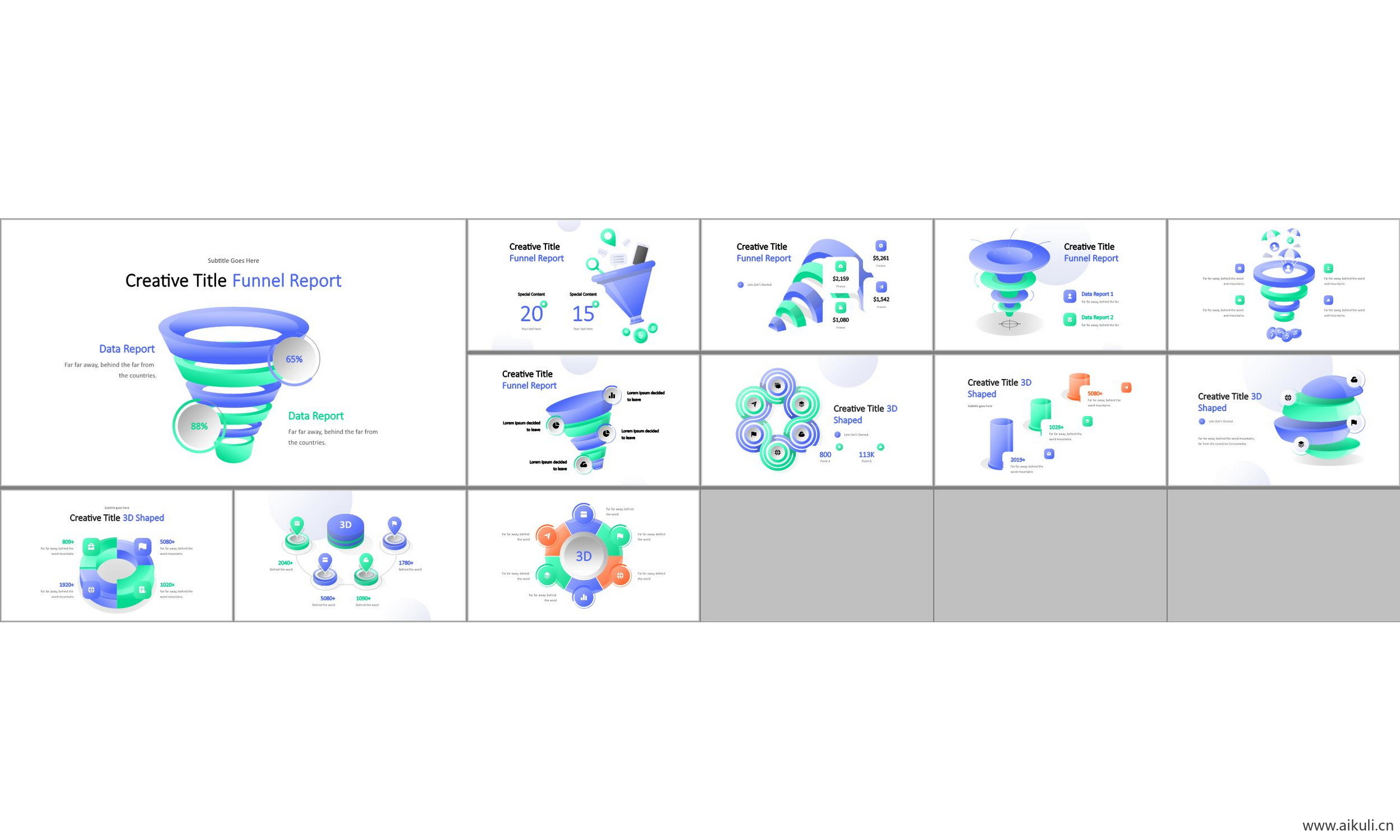 ppt模板图形图表工作汇报总结市场调研数据可视化信息图表