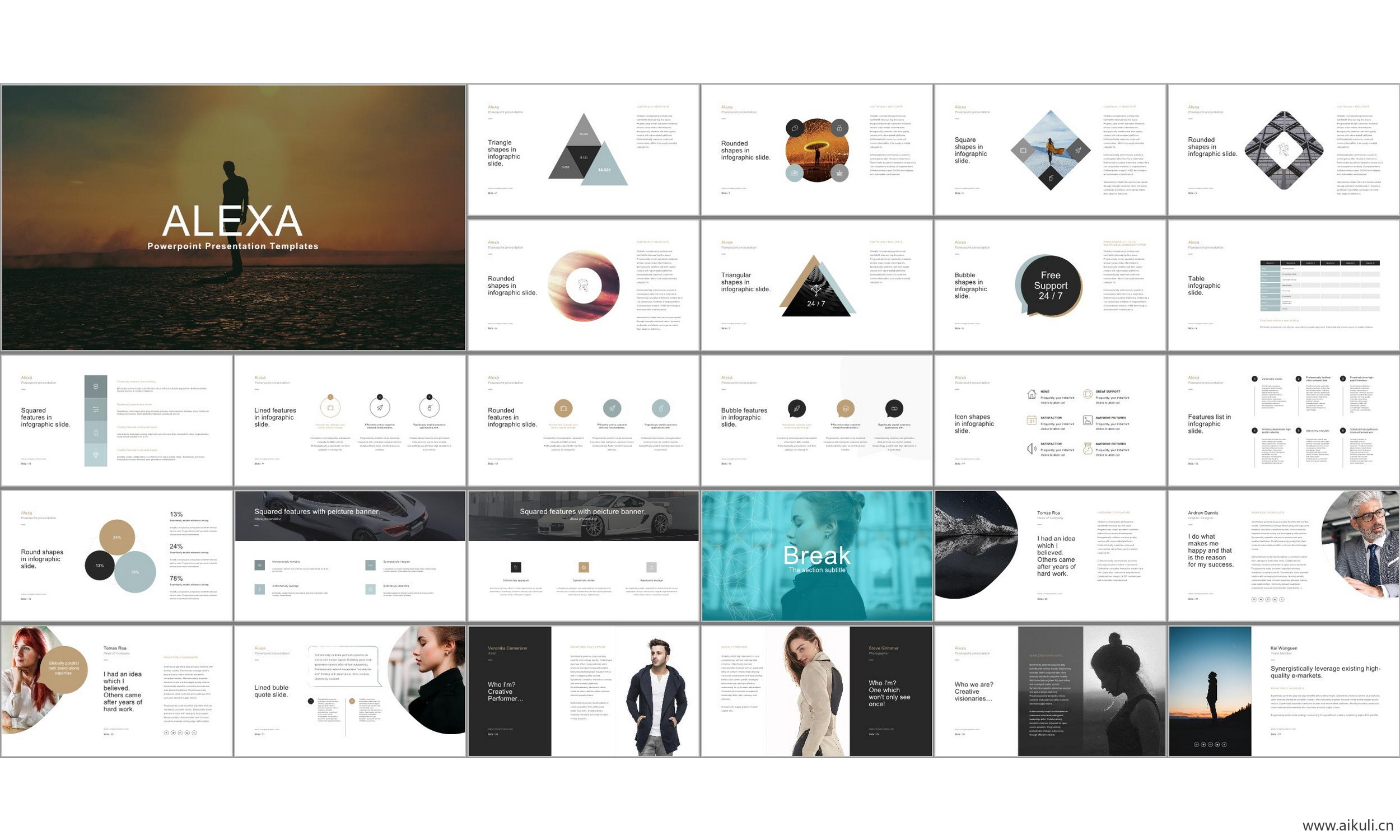 现代国外公司介绍工作汇报总结-通用主题CP- ppt模板背景模版
