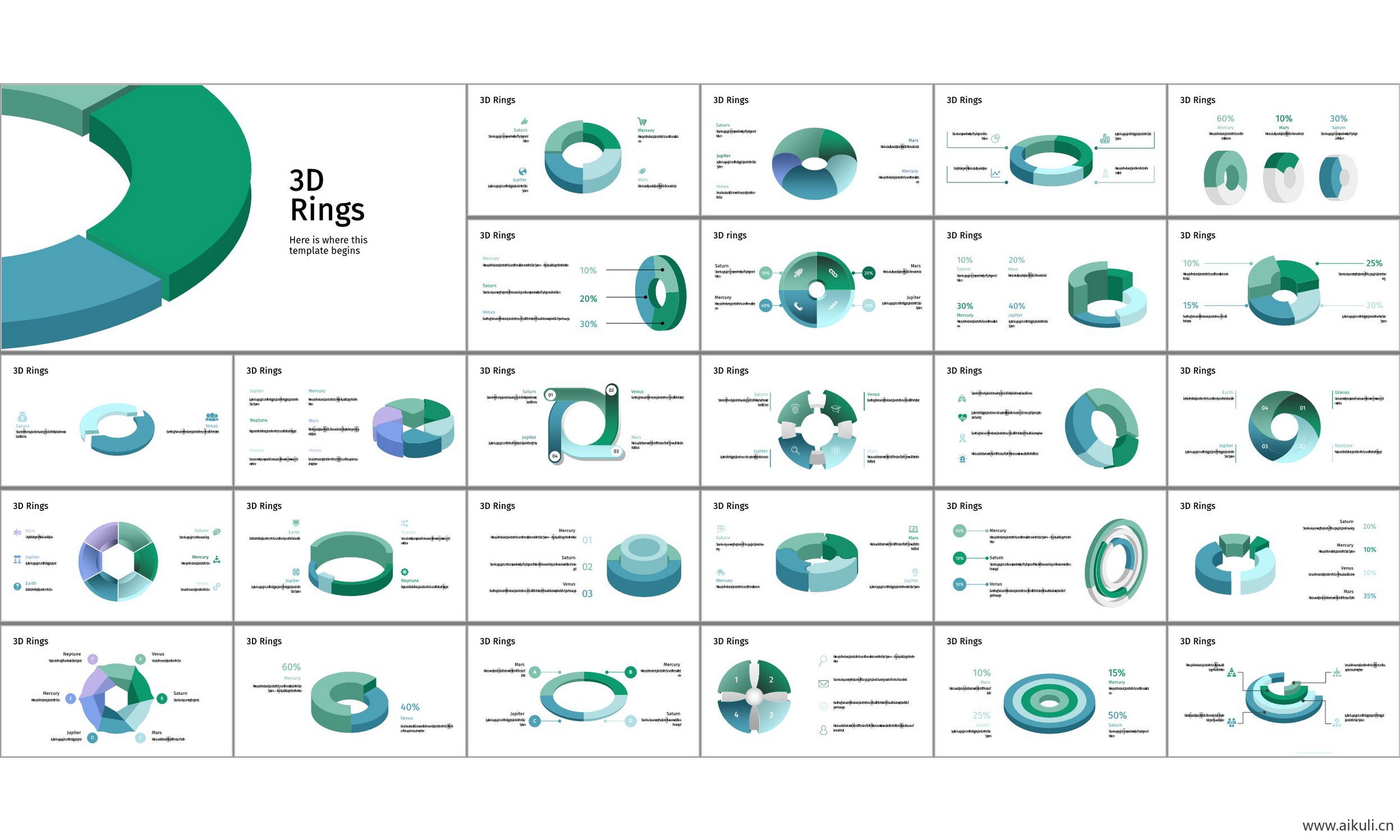 图形图表 工作 汇报 总结市场调研数据可视化信息图表 ppt模板