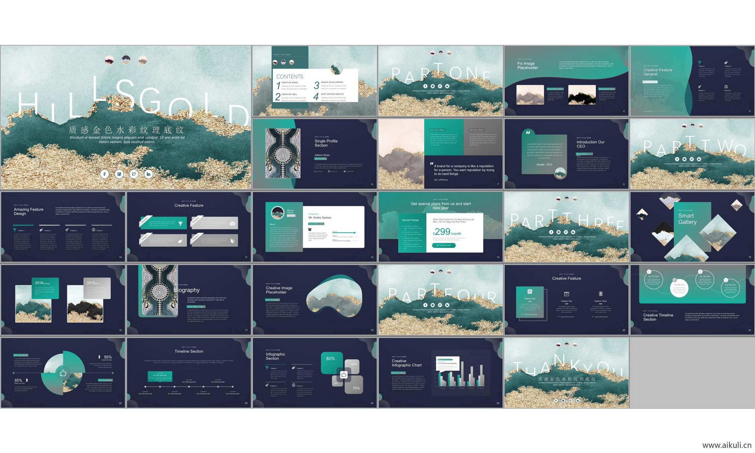 现代国外公司介绍工作汇报总结-通用主题ppt模板模版