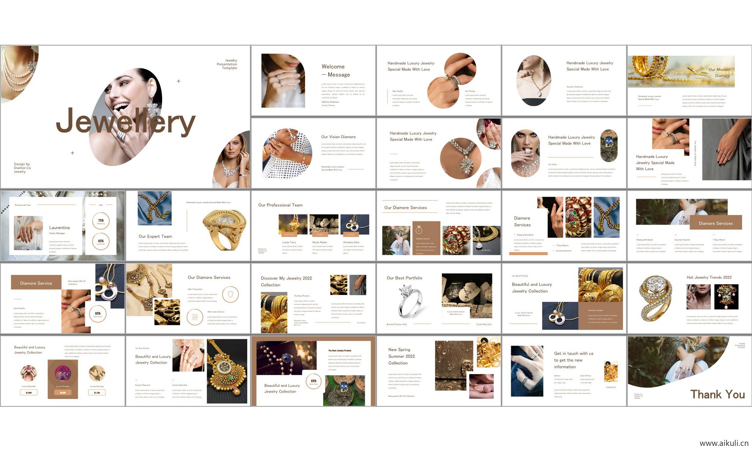 宝首饰店设计销售鉴赏产品业务介绍公司简介主题背景ppt模板