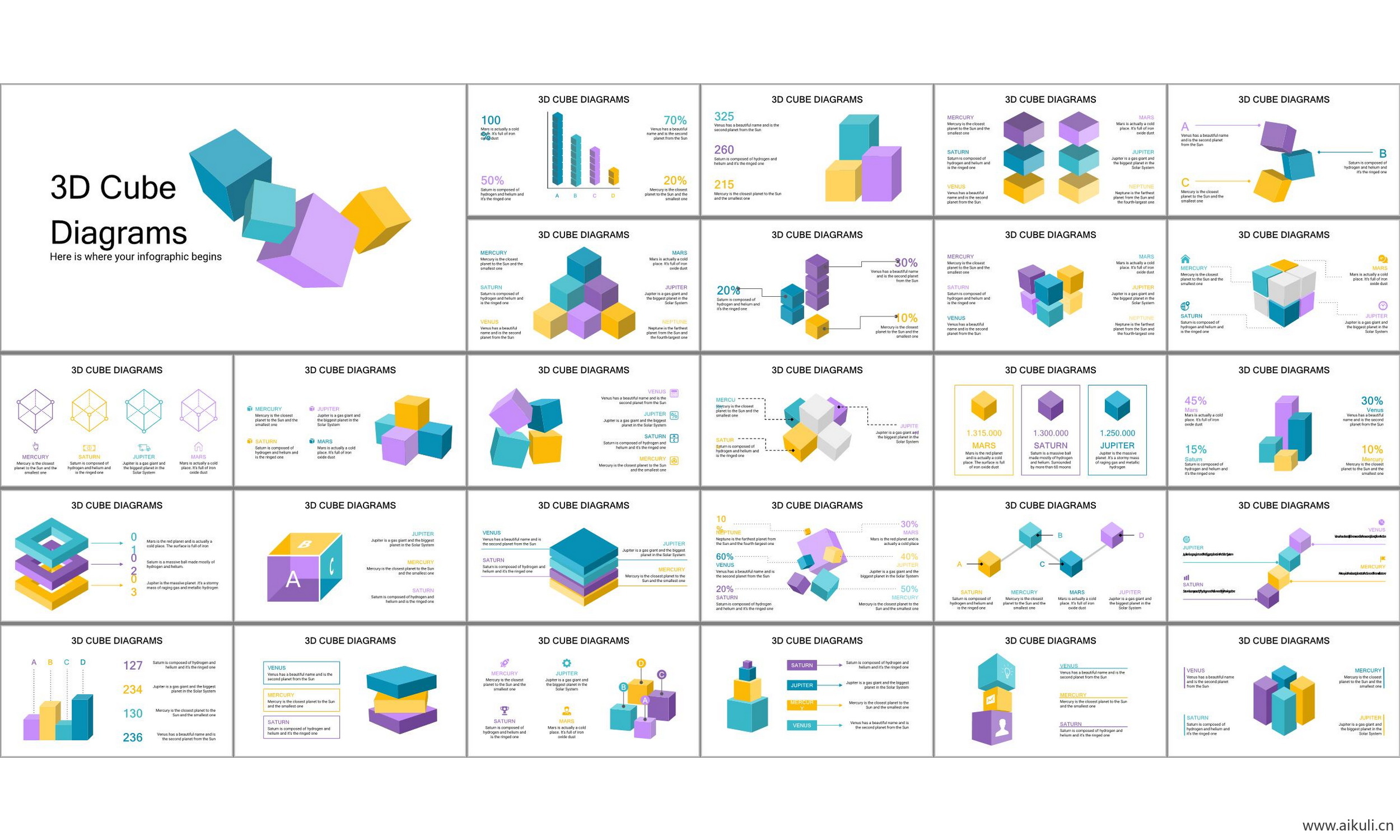 图形图表 工作 汇报 总结 市场 调研 数据可视化信息图表 ppt模板