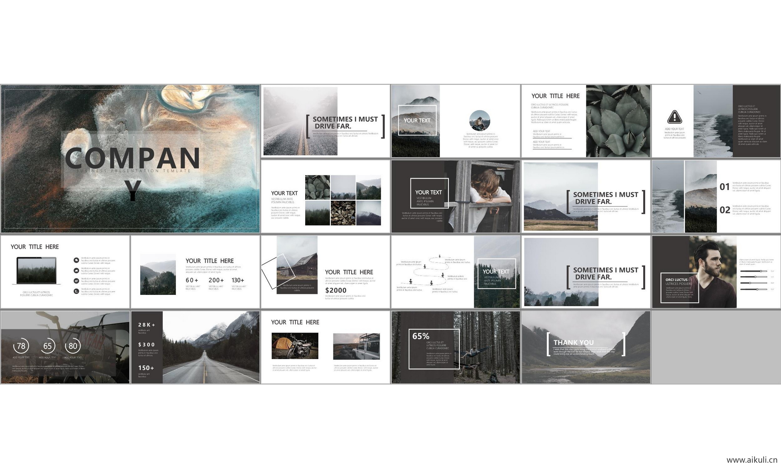 国外高端设计感公司介绍工作汇报总结G-通用主题背景模版ppt模板