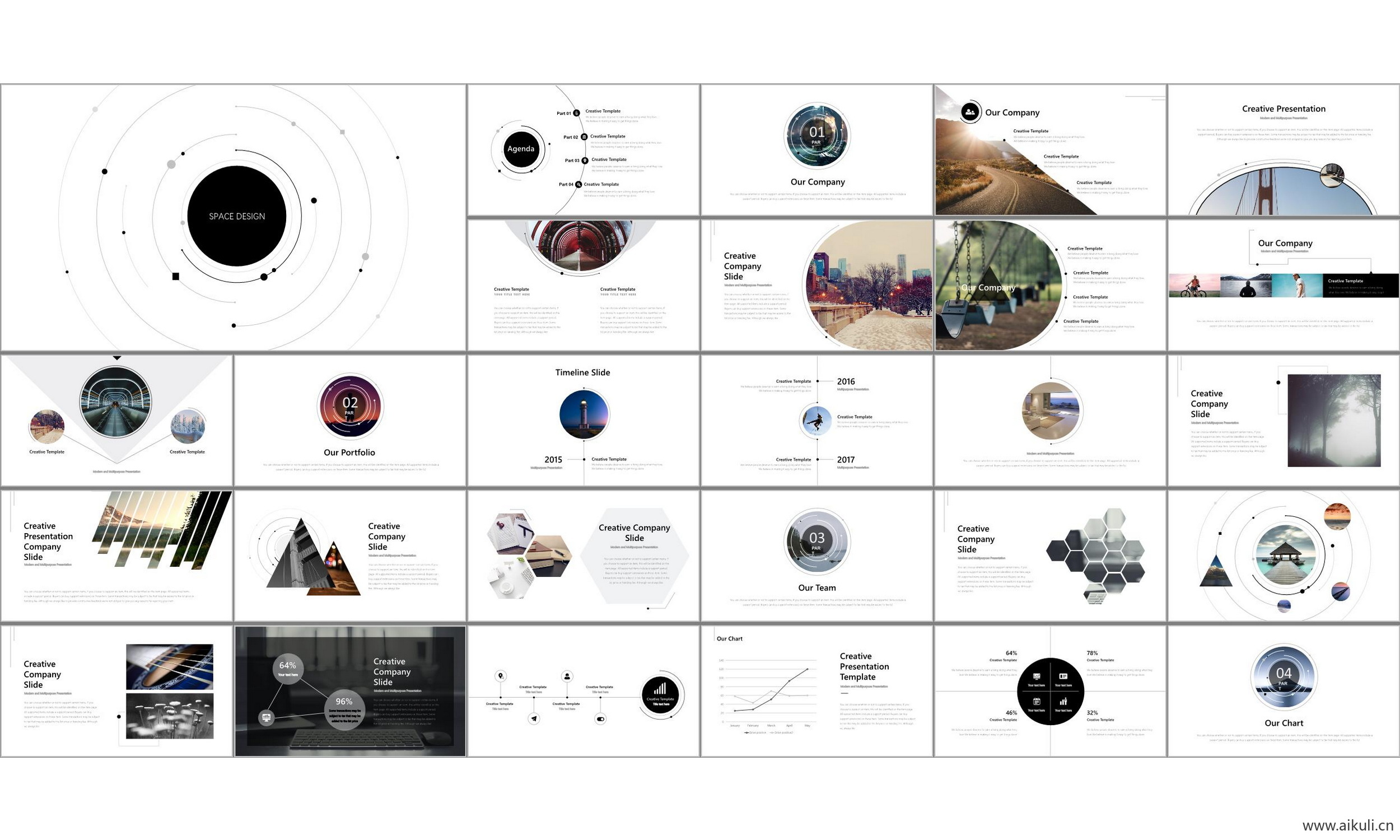 现代国外公司介绍工作汇报总结-通用主题O- ppt模板背景模版