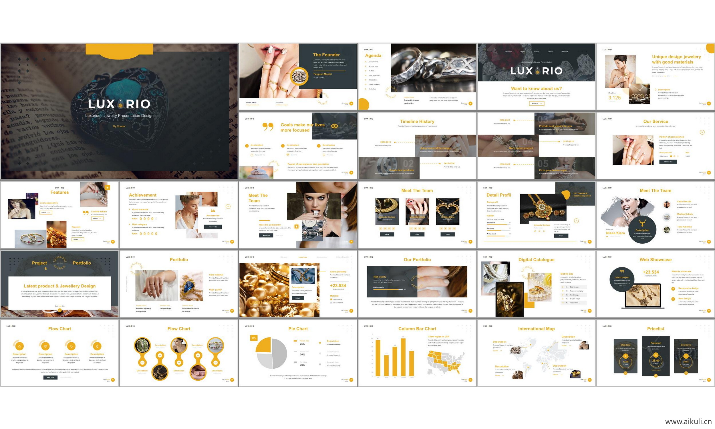 ppt模板宝首饰店 设计销售鉴赏产品 介绍公司简介主题背景