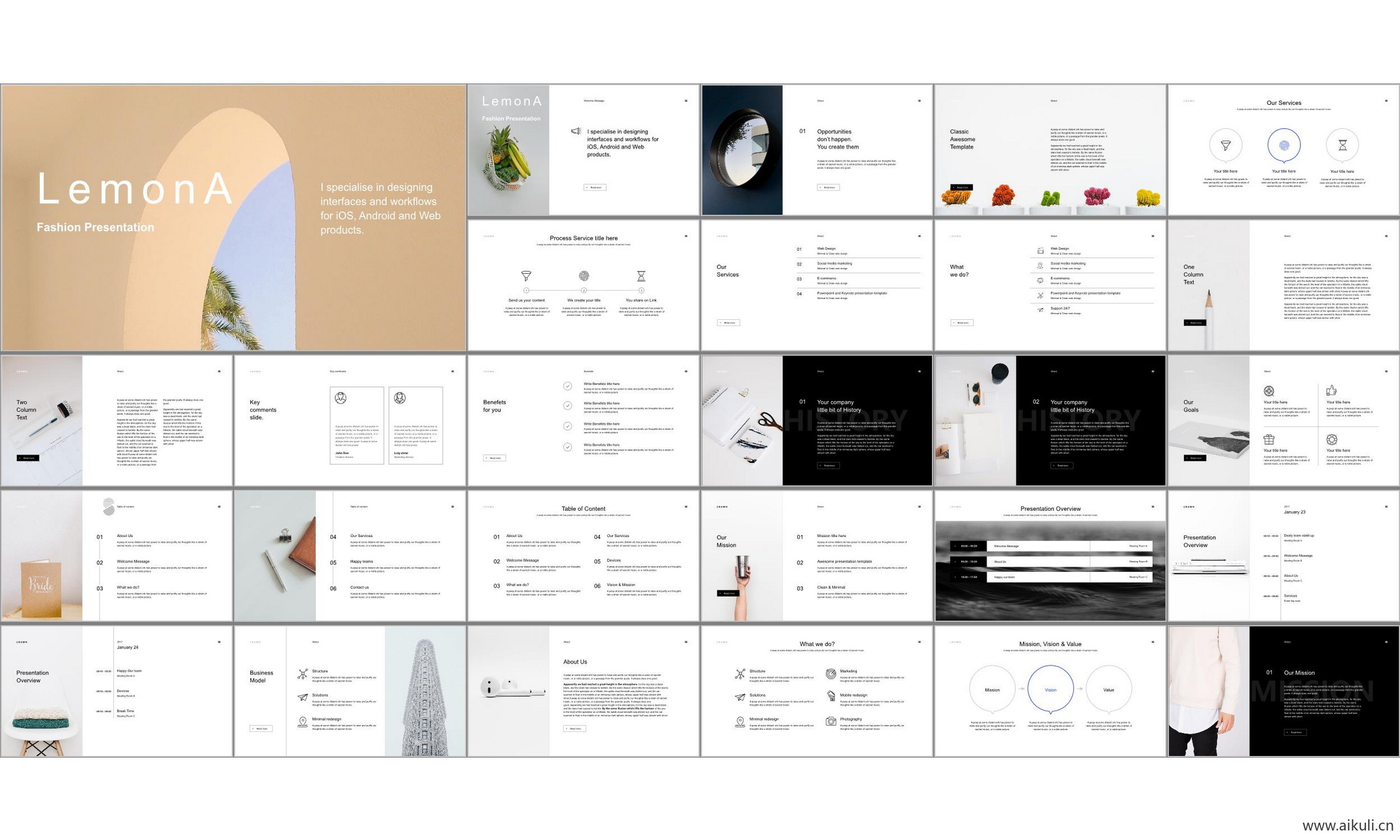 ppt模板国外高端设计感公司介绍工作汇报总结W 通用主题背景模版