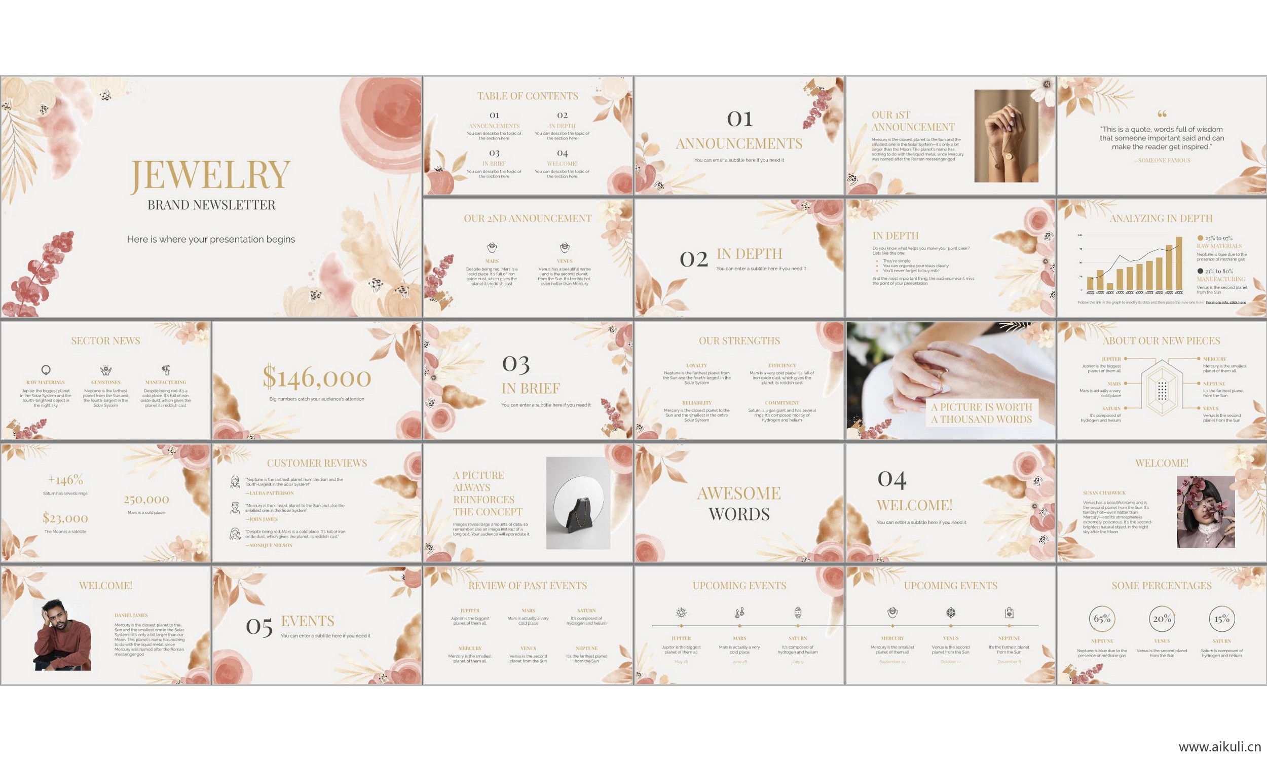 ppt模板宝首饰店#设计 销售 鉴赏 产品 介绍公司简介主题背景