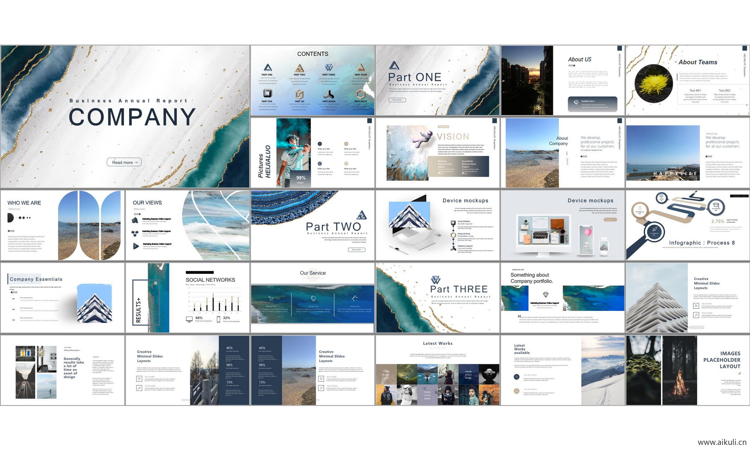 现代国外公司介绍工作汇报总结-通用主题BU- ppt模板背景模版
