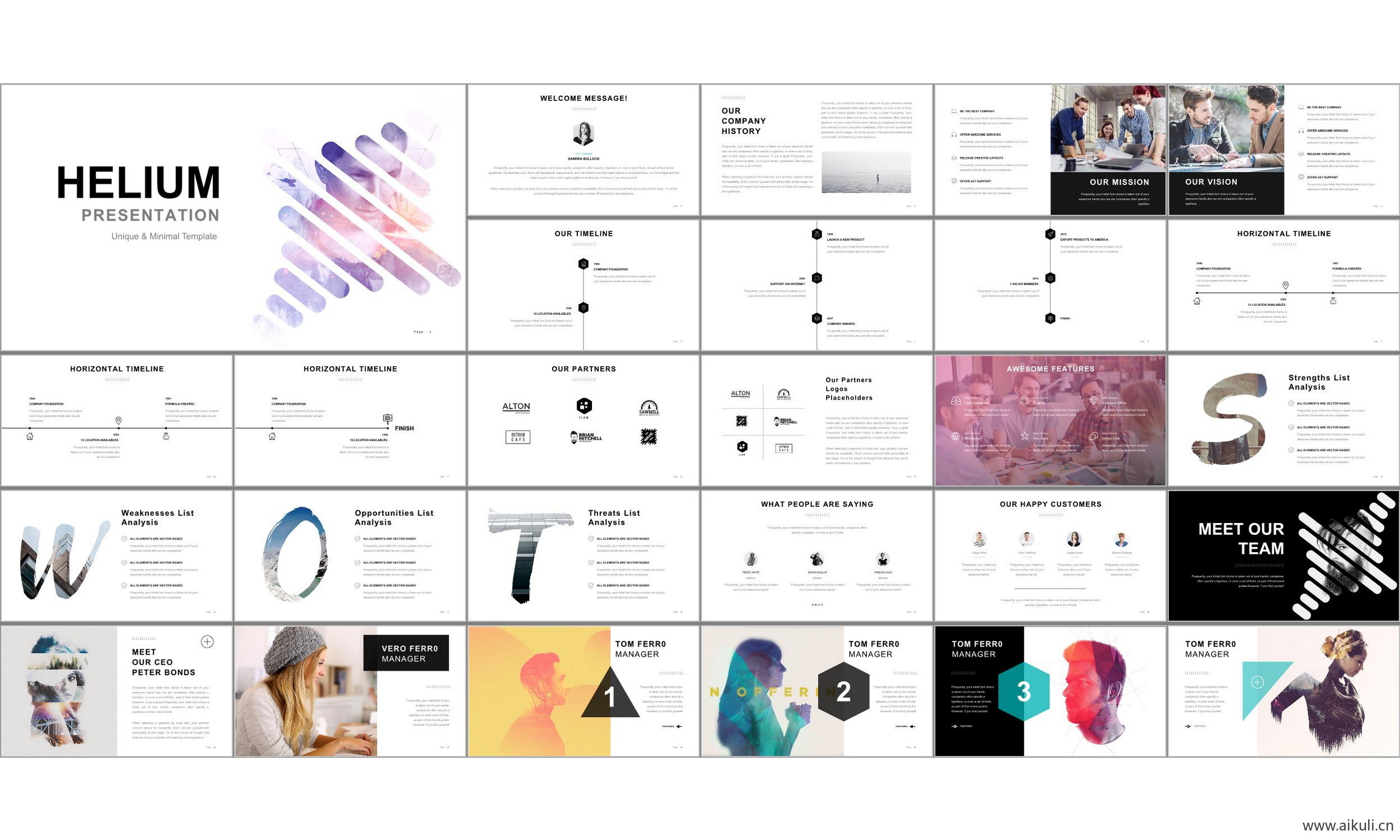 现代国外公司介绍工作汇报总结-通用主题S- ppt模板背景模版