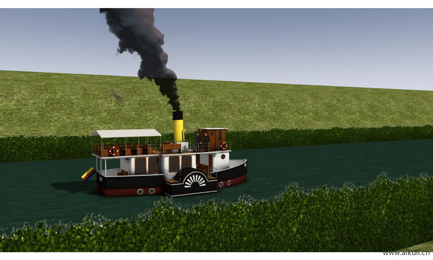 蒸汽船 #乘客 #内河船 #蒸汽船 #蒸汽机船