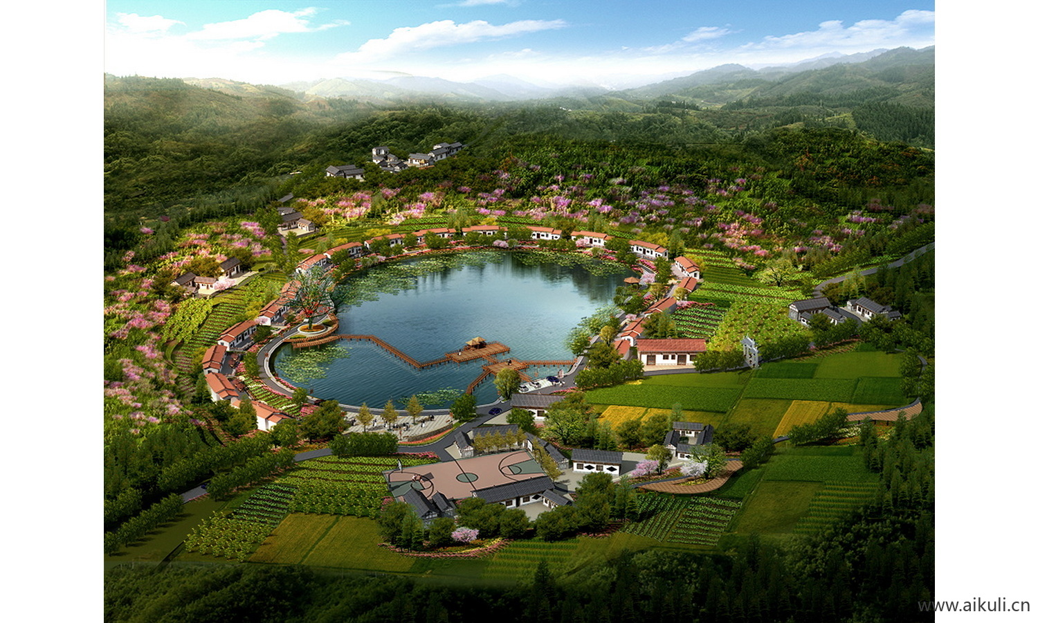 新农村景观园林改造ps