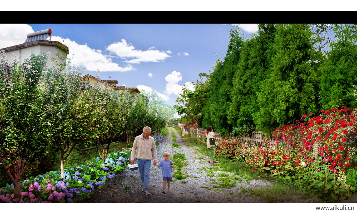 景观花圃雕塑psD