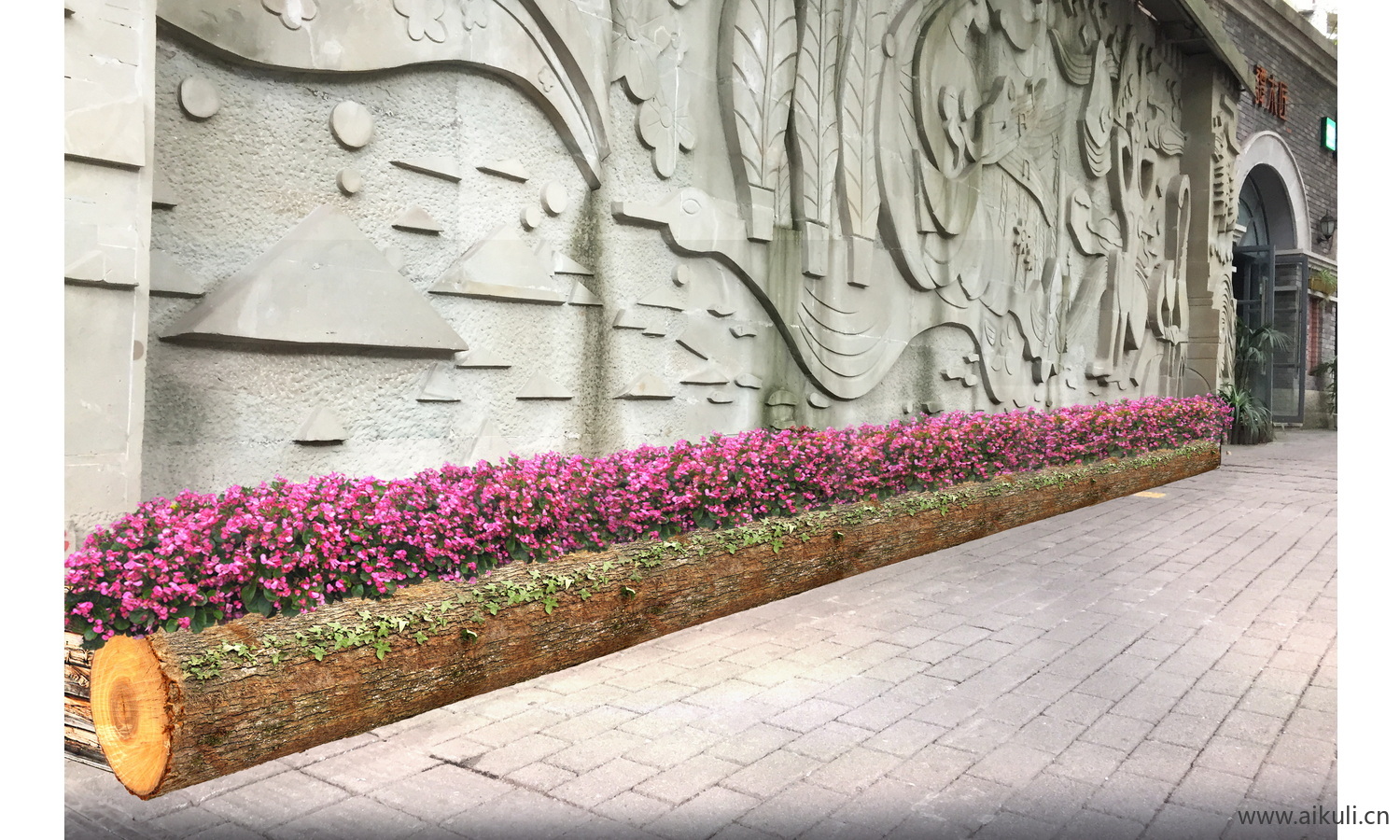 新农村景观花带改造ps