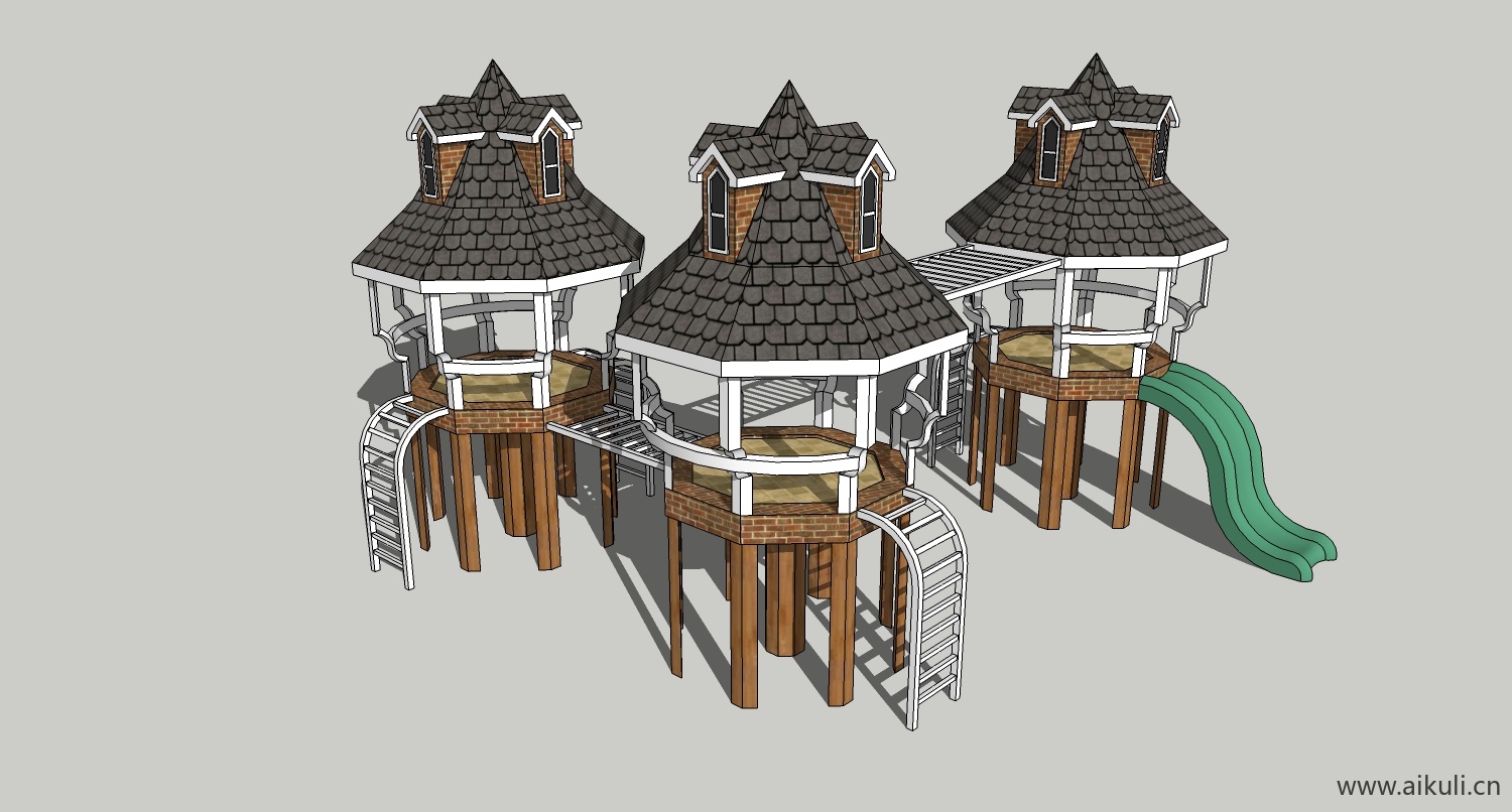 现代游乐设施儿童设施E-SU免费模型