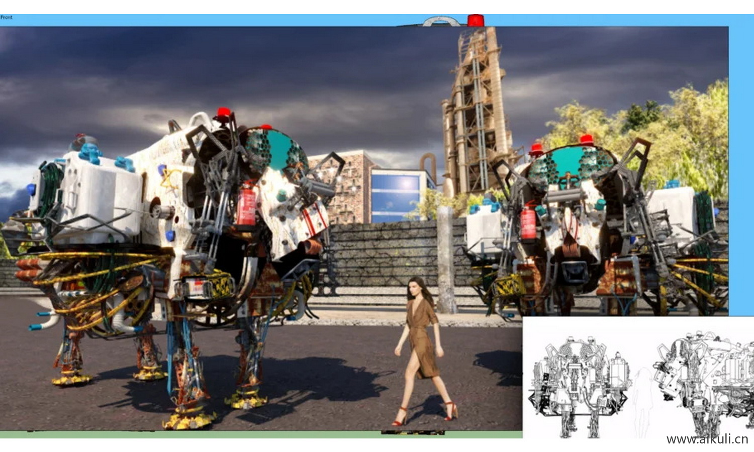 现实派的机器人