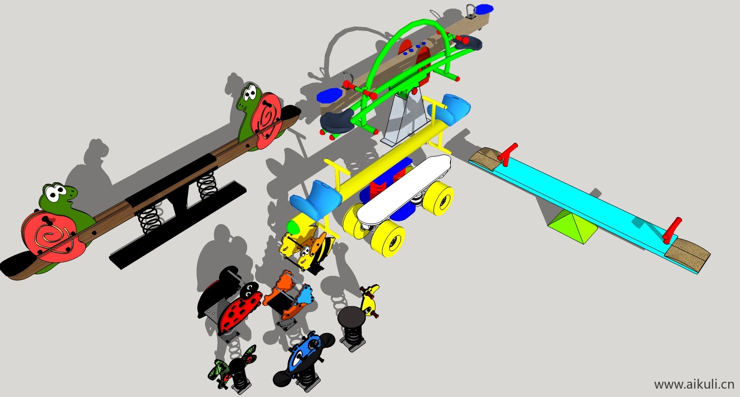 现代游乐设施儿童设施A-SU免费模型