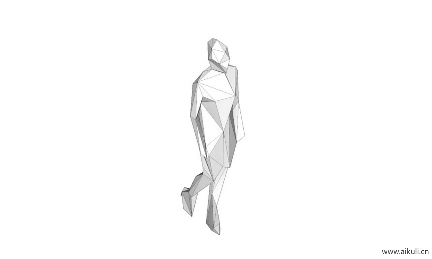 人类 #低多边形 #人 #女人