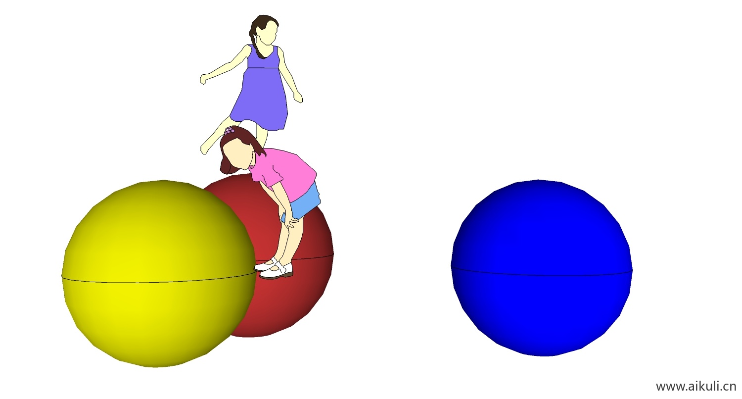 现代游乐设施儿童设施H-SU免费模型
