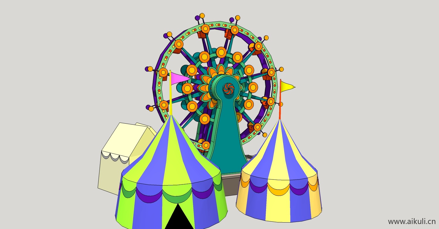 现代游乐设施儿童设施CF-SU免费模型