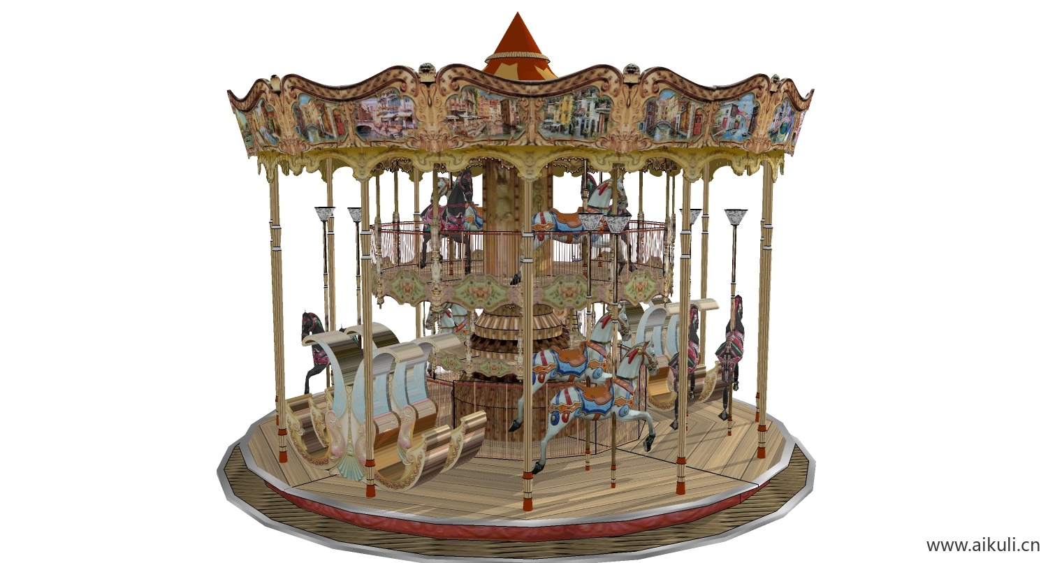 现代游乐设施儿童设施CJ-SU免费模型