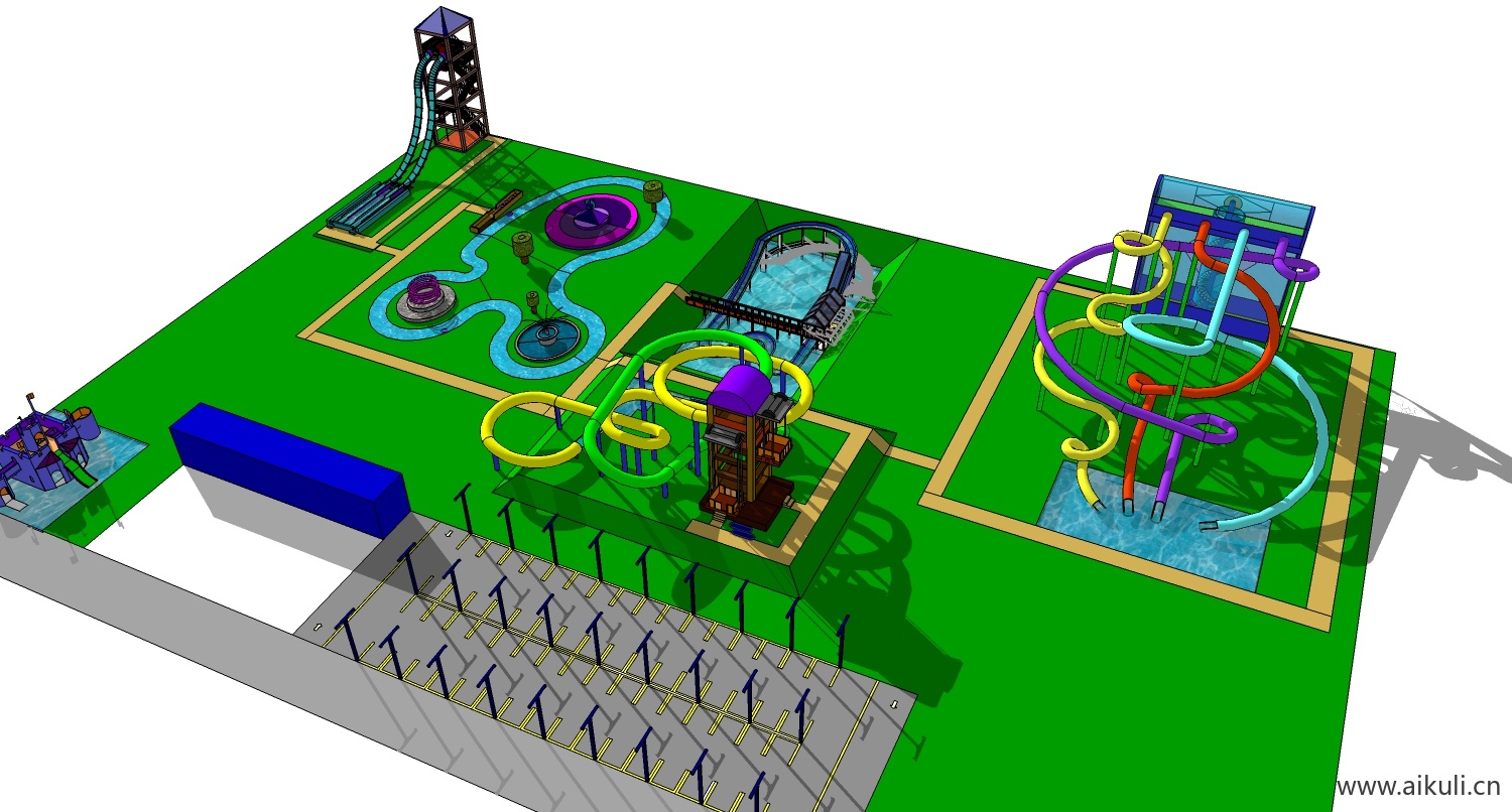 现代游乐设施儿童设施Q-SU免费模型