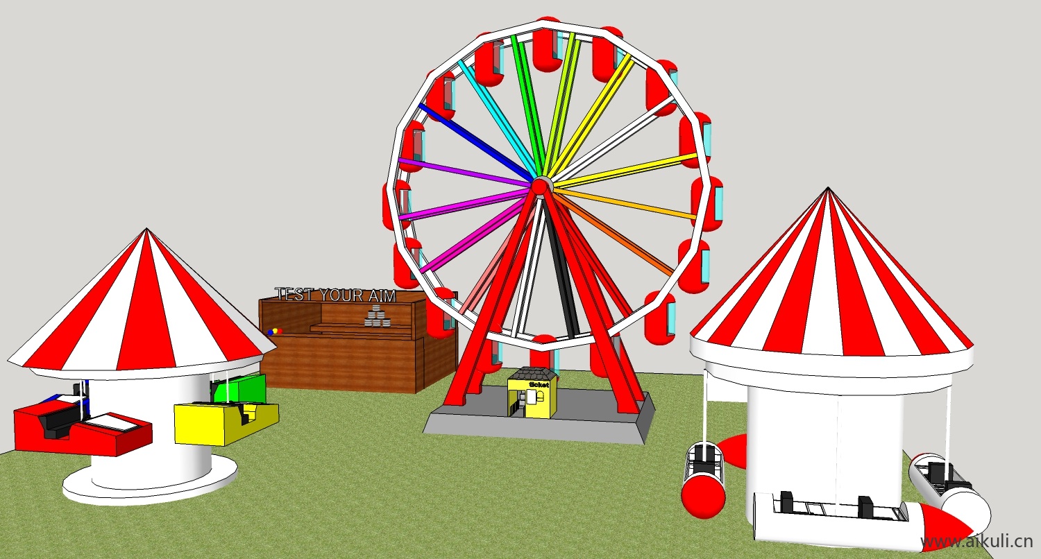 现代游乐设施儿童设施CE-SU免费模型