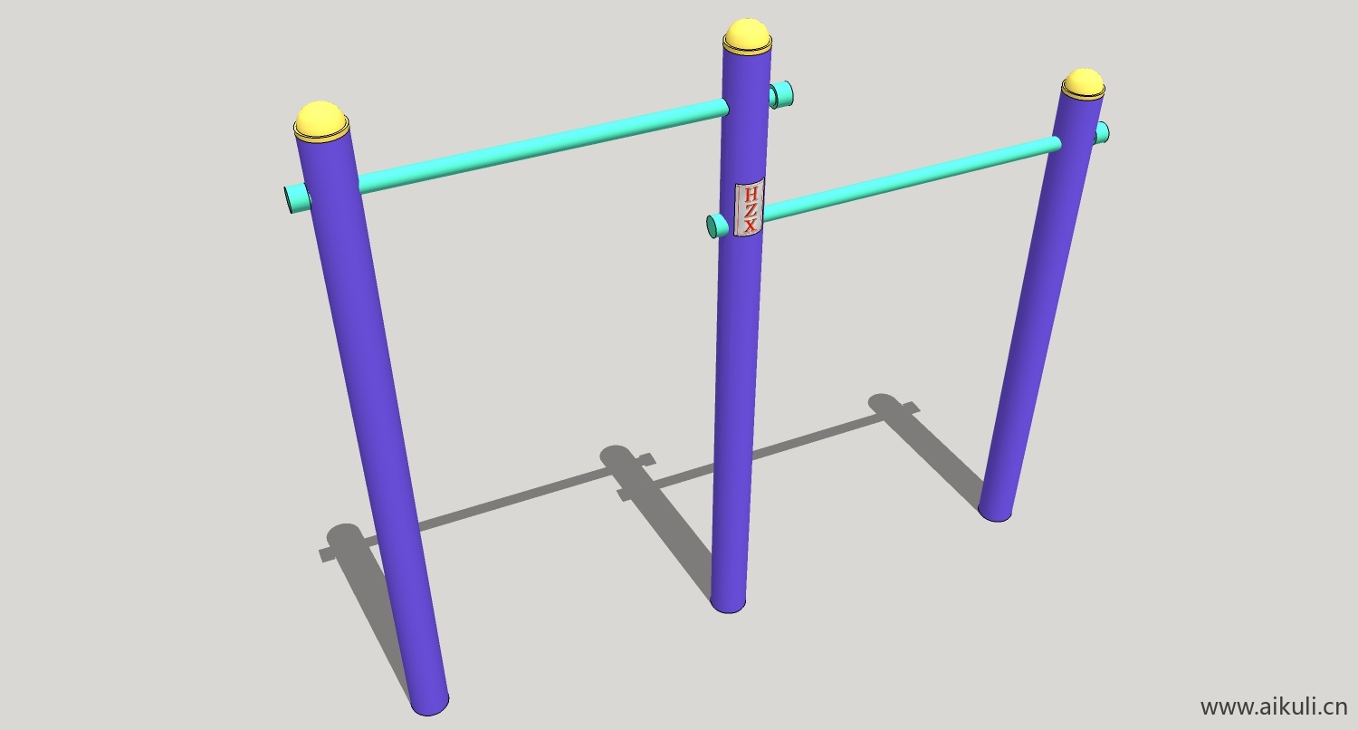 现代户外运动健身器材运动设备B-SU免费模型