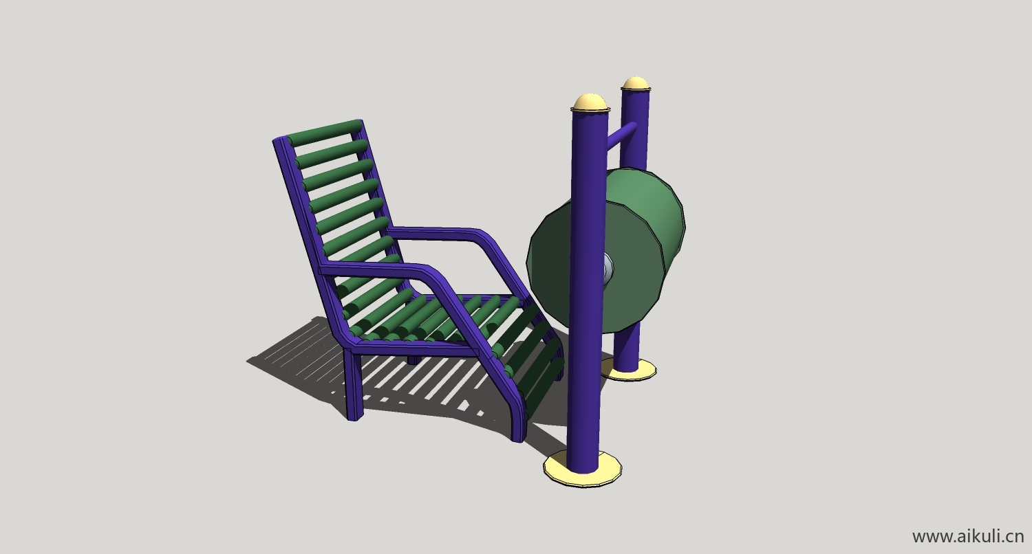 现代户外运动健身器材运动设备BX-SU免费模型