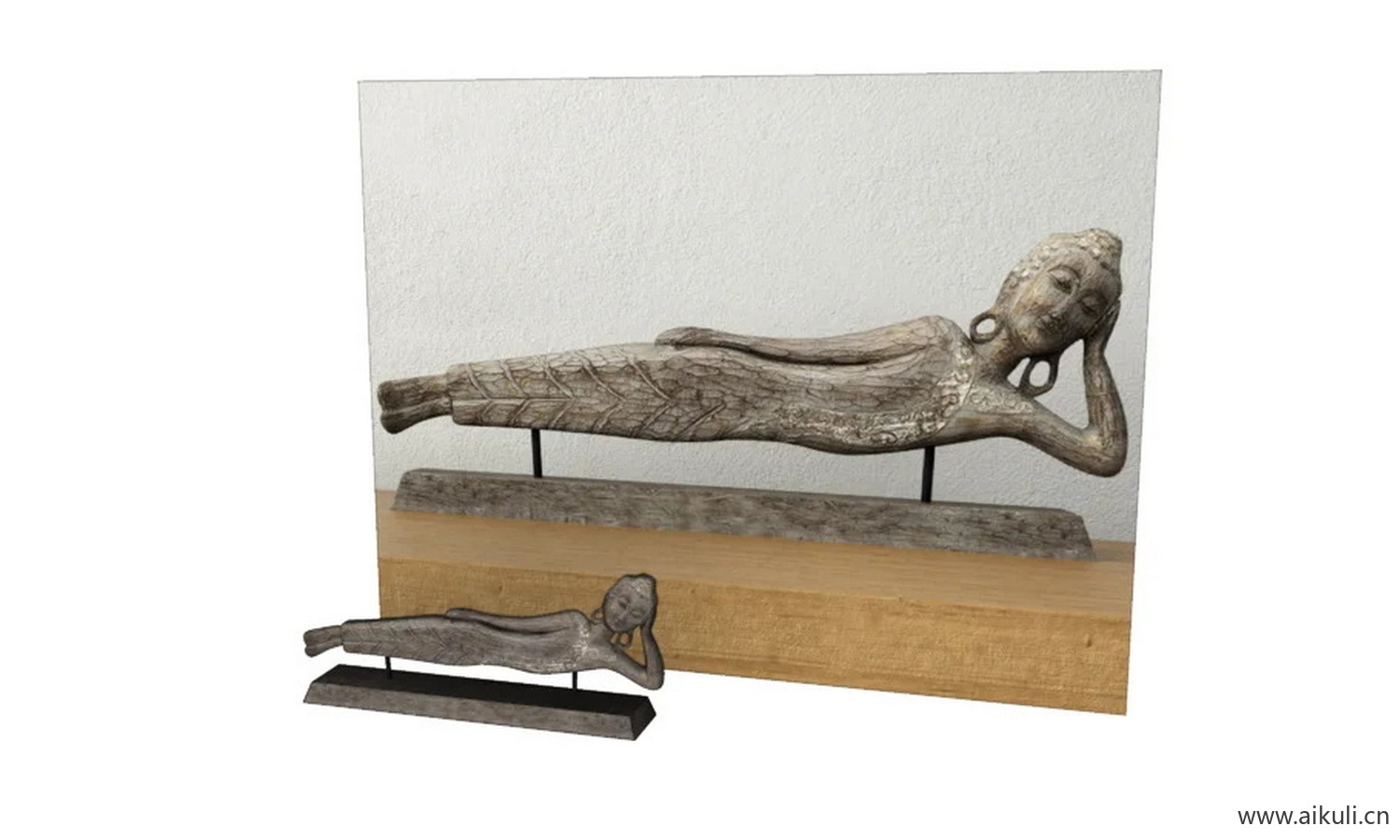 漂浮的佛像雕塑