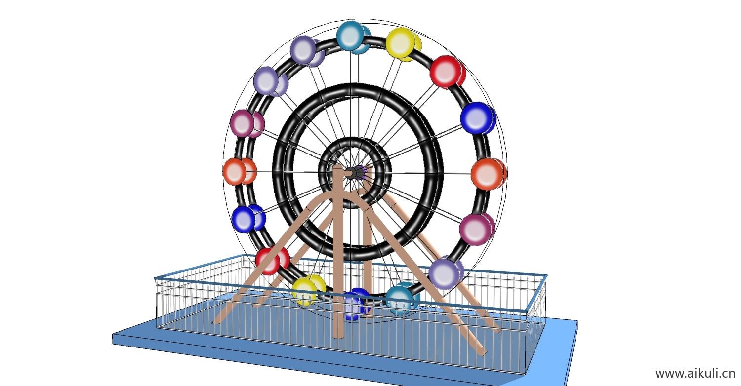 现代游乐设施儿童设施B-SU免费模型