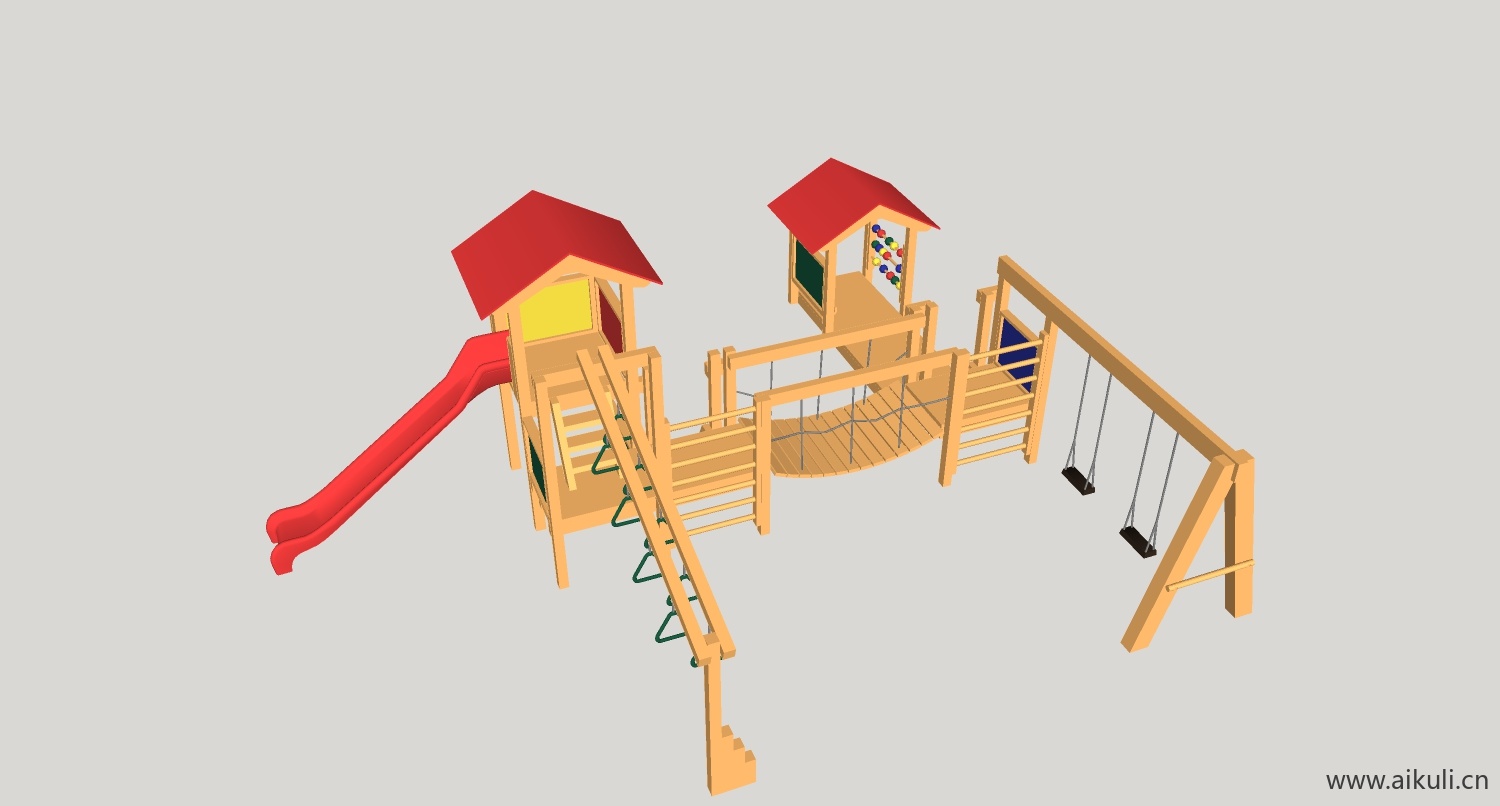 现代游乐设施儿童设施BY-SU免费模型