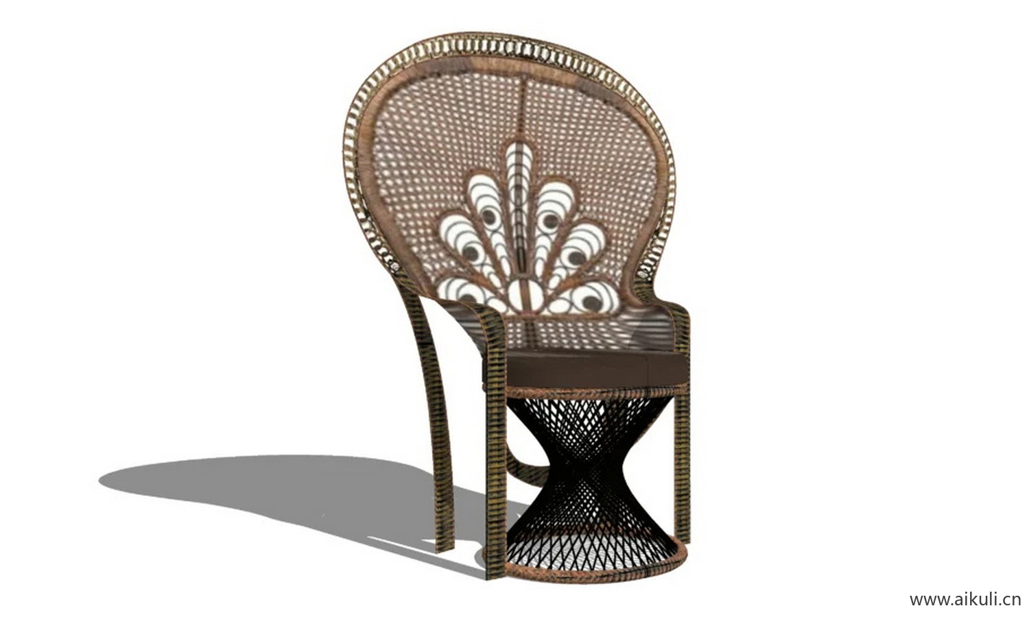 椅子 #孔雀_椅子 #藤编