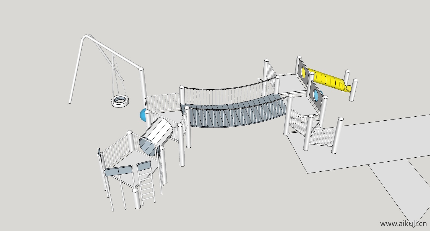 现代游乐设施儿童设施BU-SU免费模型