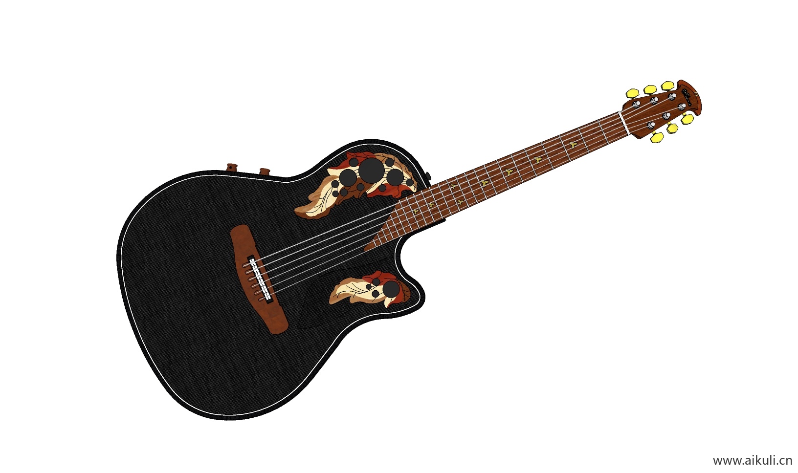 吉他 钢琴 手鼓 乐器E-SU免费模型