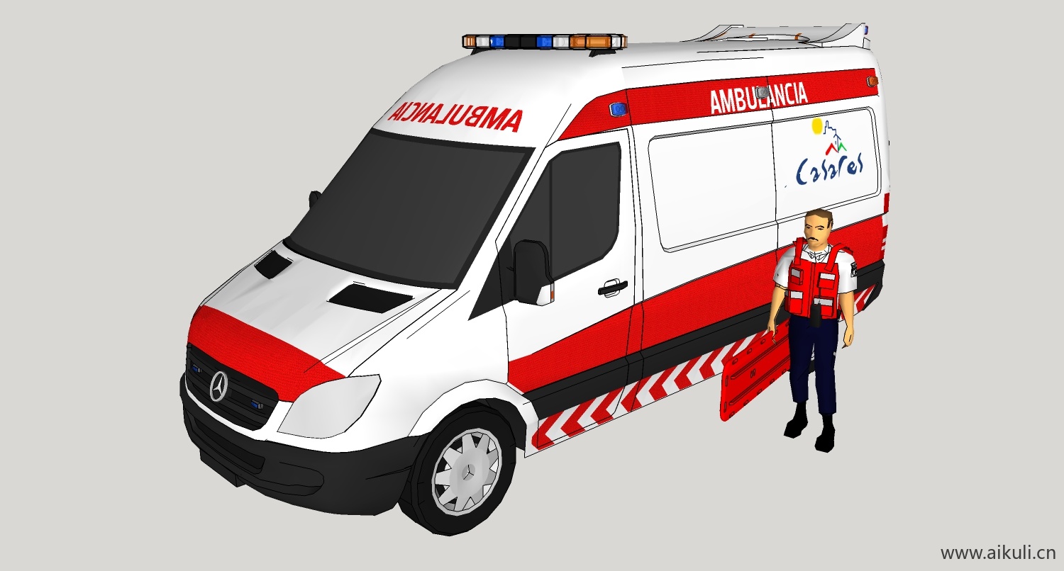 救护车急救医疗medicalb su模型