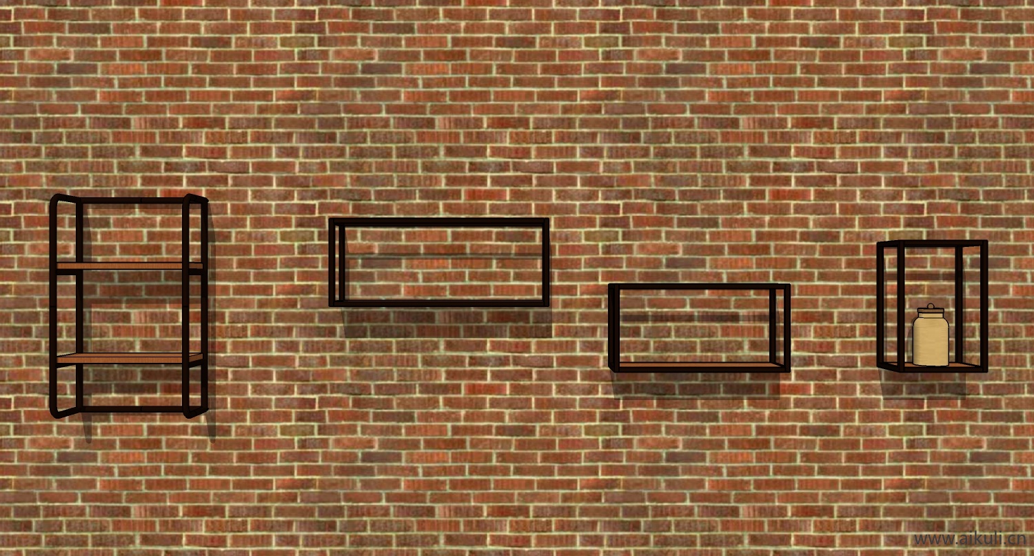 墙柜 书架 异形书柜BookshelfBF SU素材