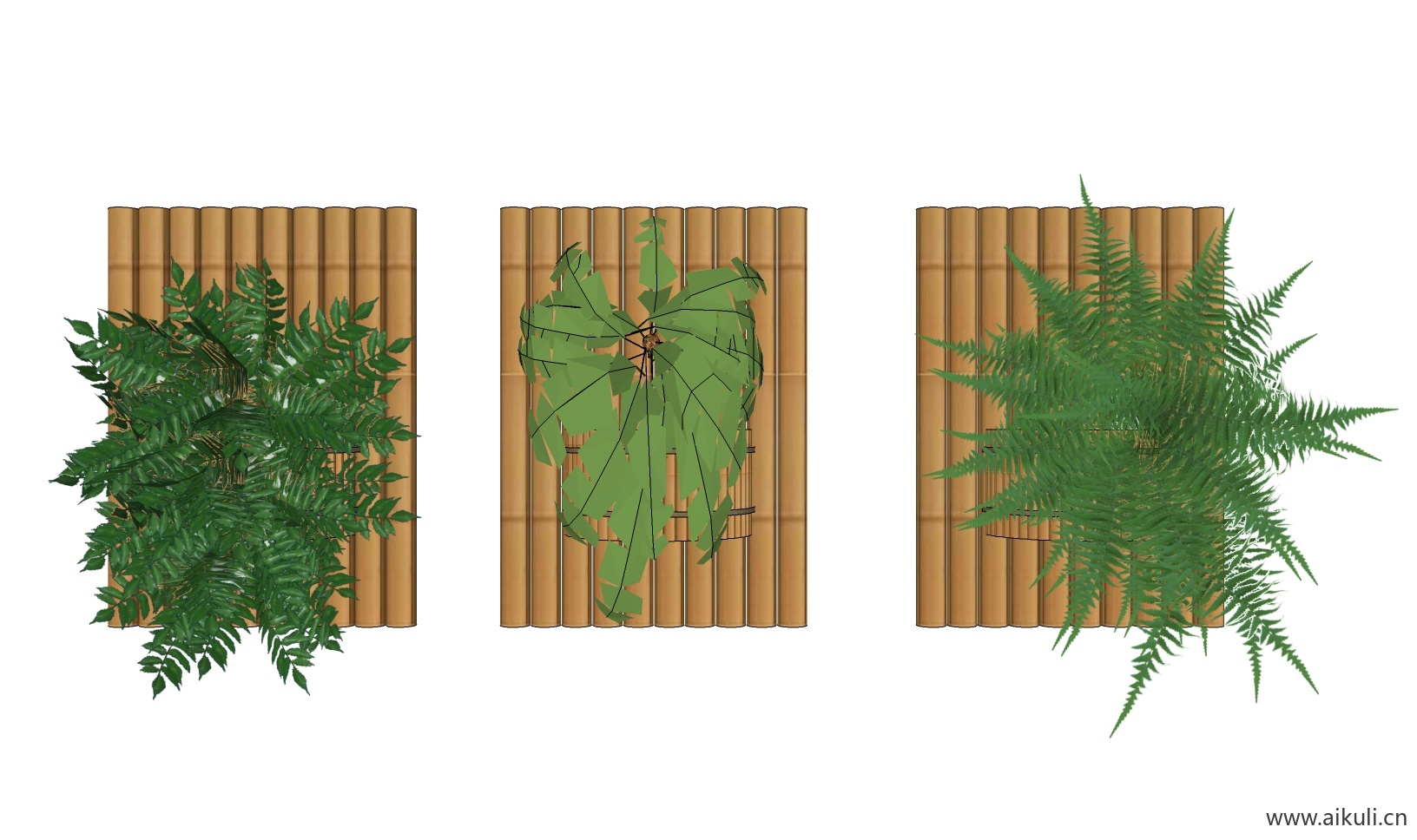 绿墙花架 拱门植物 植物墙 盆栽 盆景BW-su免费模型