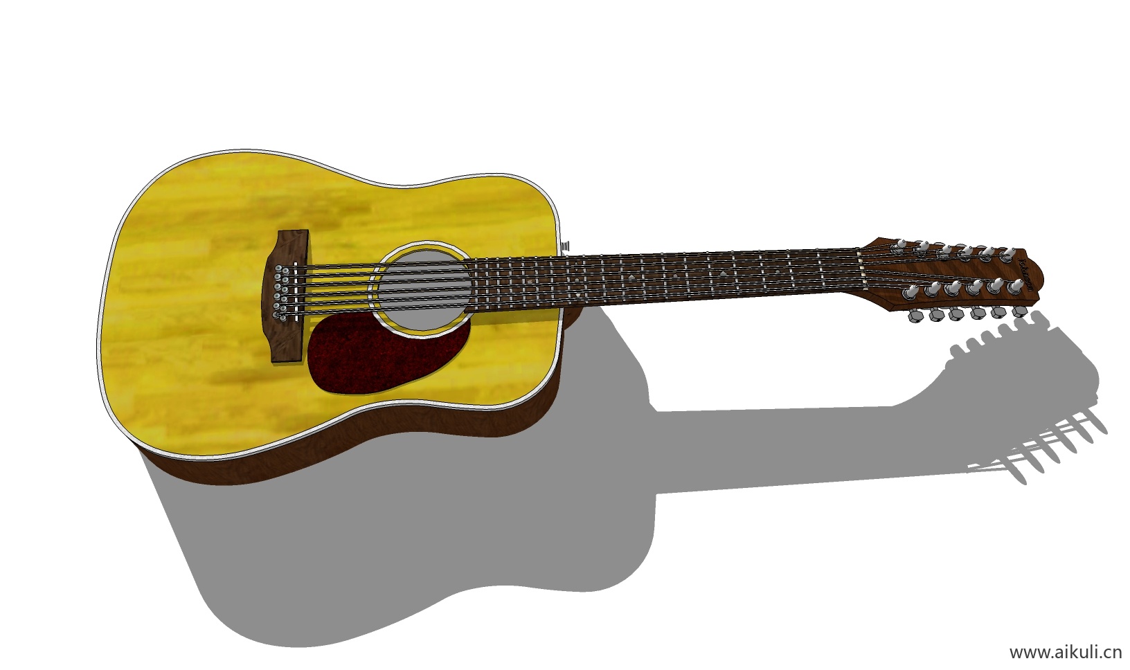 吉他 钢琴 手鼓 乐器A-SU免费模型