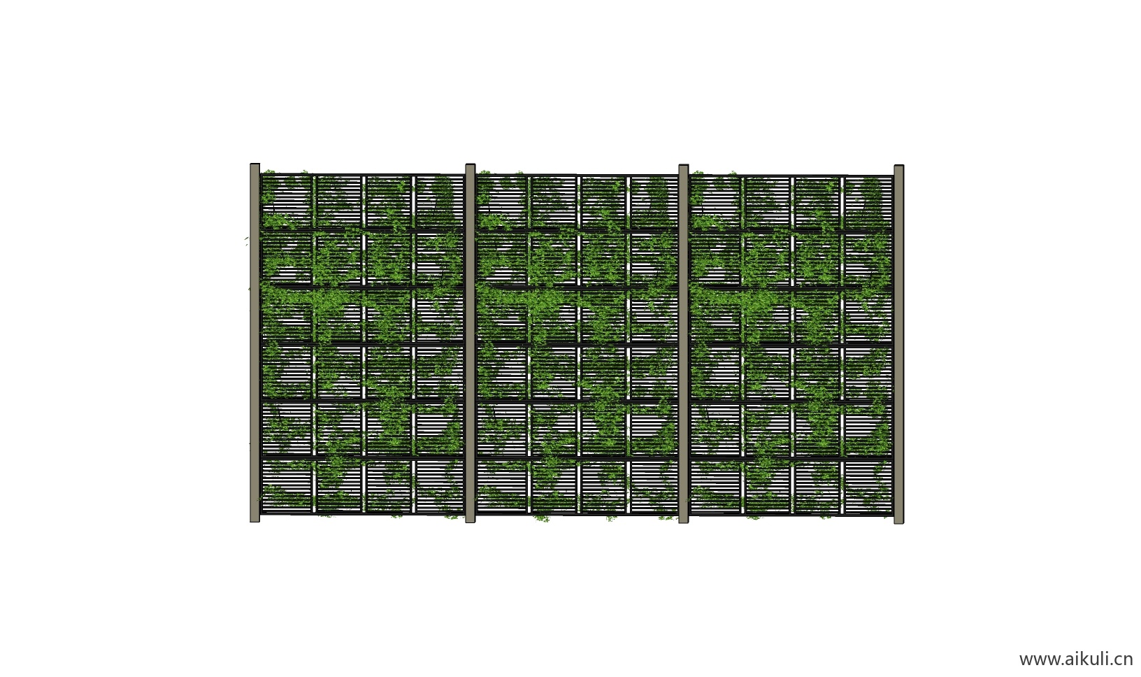 现代绿墙花架 拱门植物 植物墙 盆栽 盆景BH-su免费模型